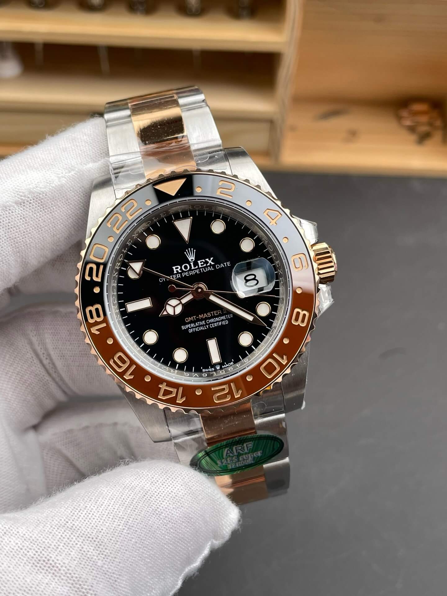 Rolex Replica GMT-Master II Super Clone Watch 126711CHNR-0002