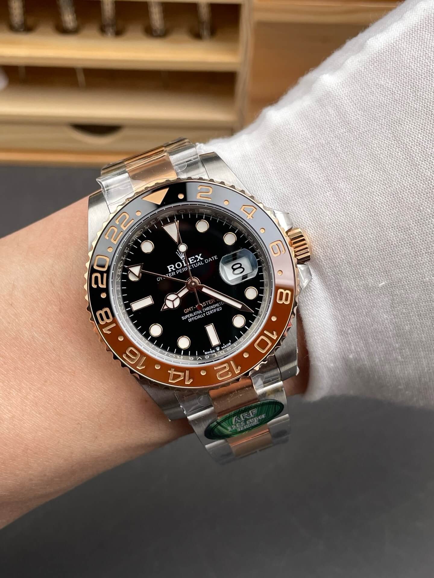 Rolex Replica GMT-Master II Super Clone Watch 126711CHNR-0002