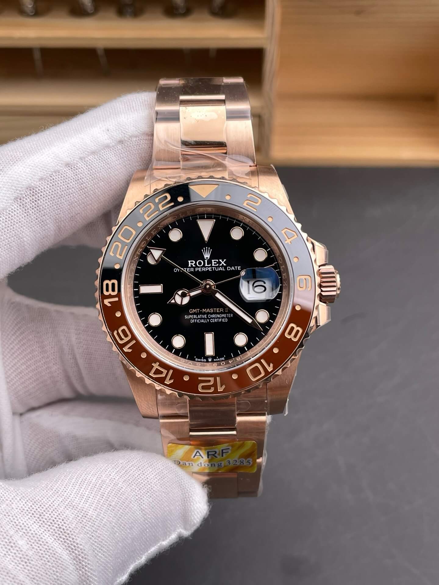 Rolex Replica GMT-Master II Super Clone Watch 126715CHNR-0001