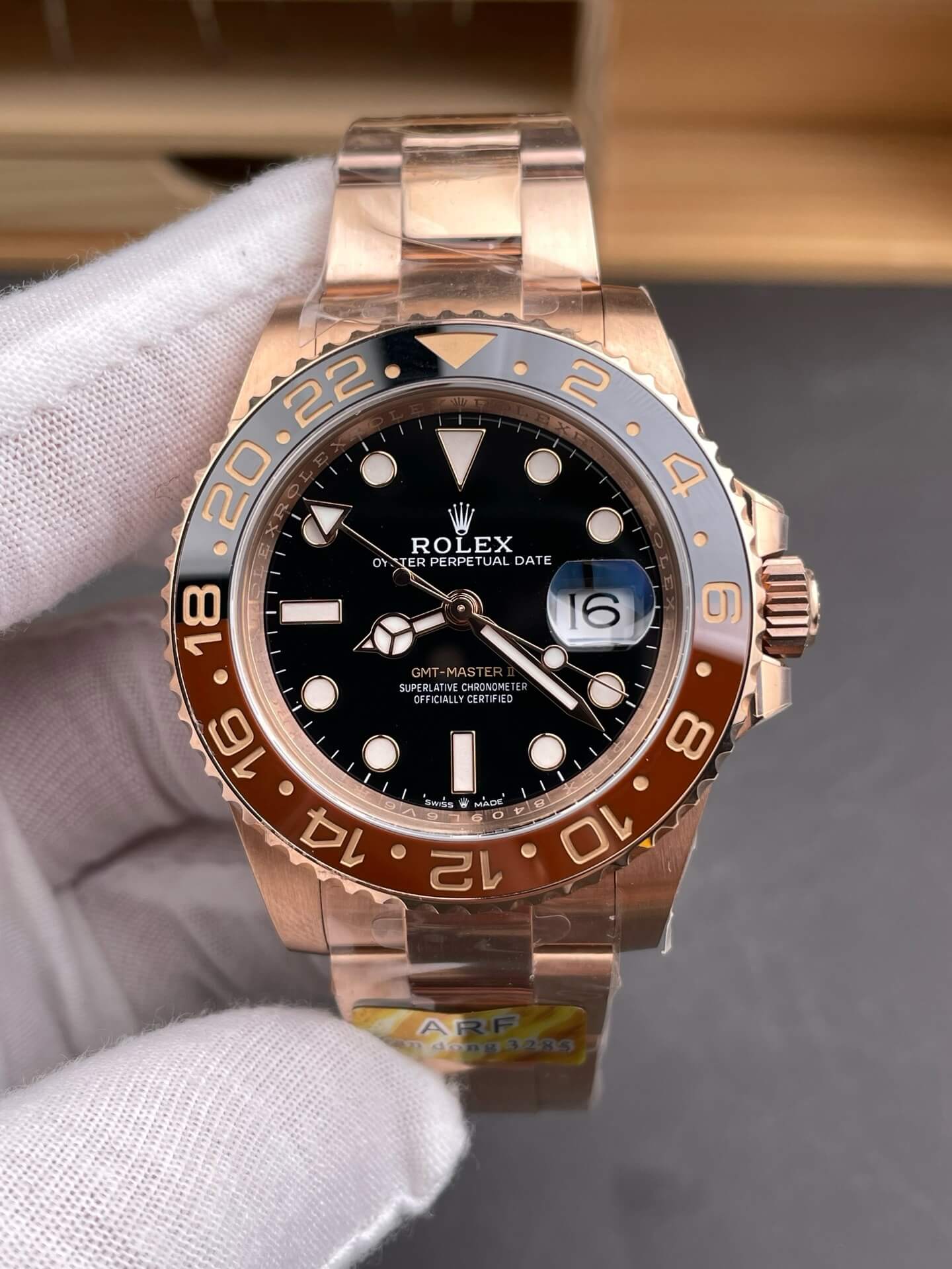 Rolex Replica GMT-Master II Super Clone Watch 126715CHNR-0001