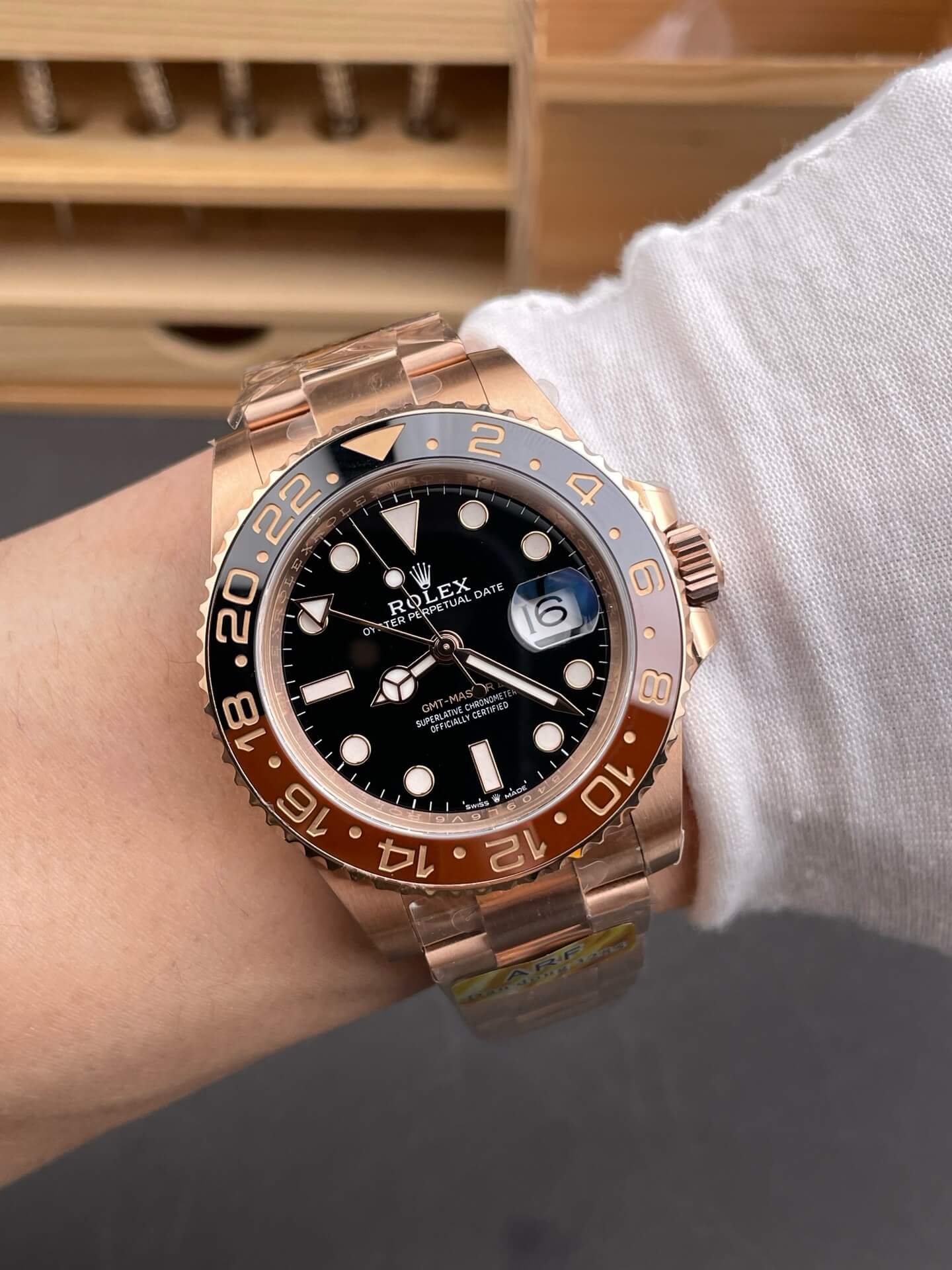 Rolex Replica GMT-Master II Super Clone Watch 126715CHNR-0001