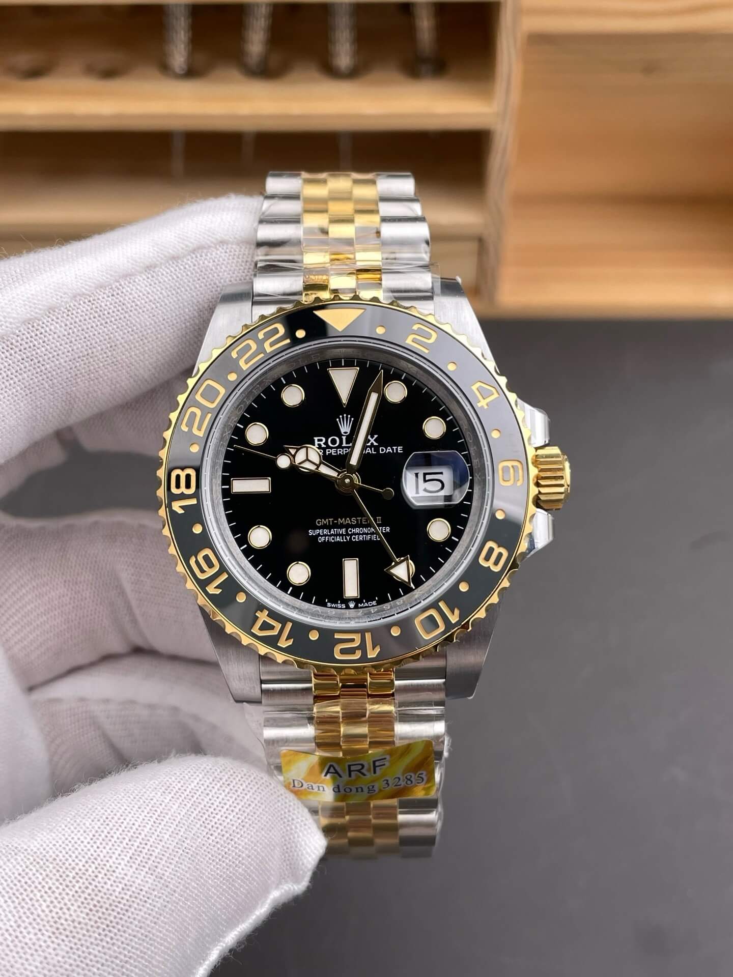 Rolex Replica GMT-Master II Super Clone Watch Gain Weight Version 126713GRNR-0001