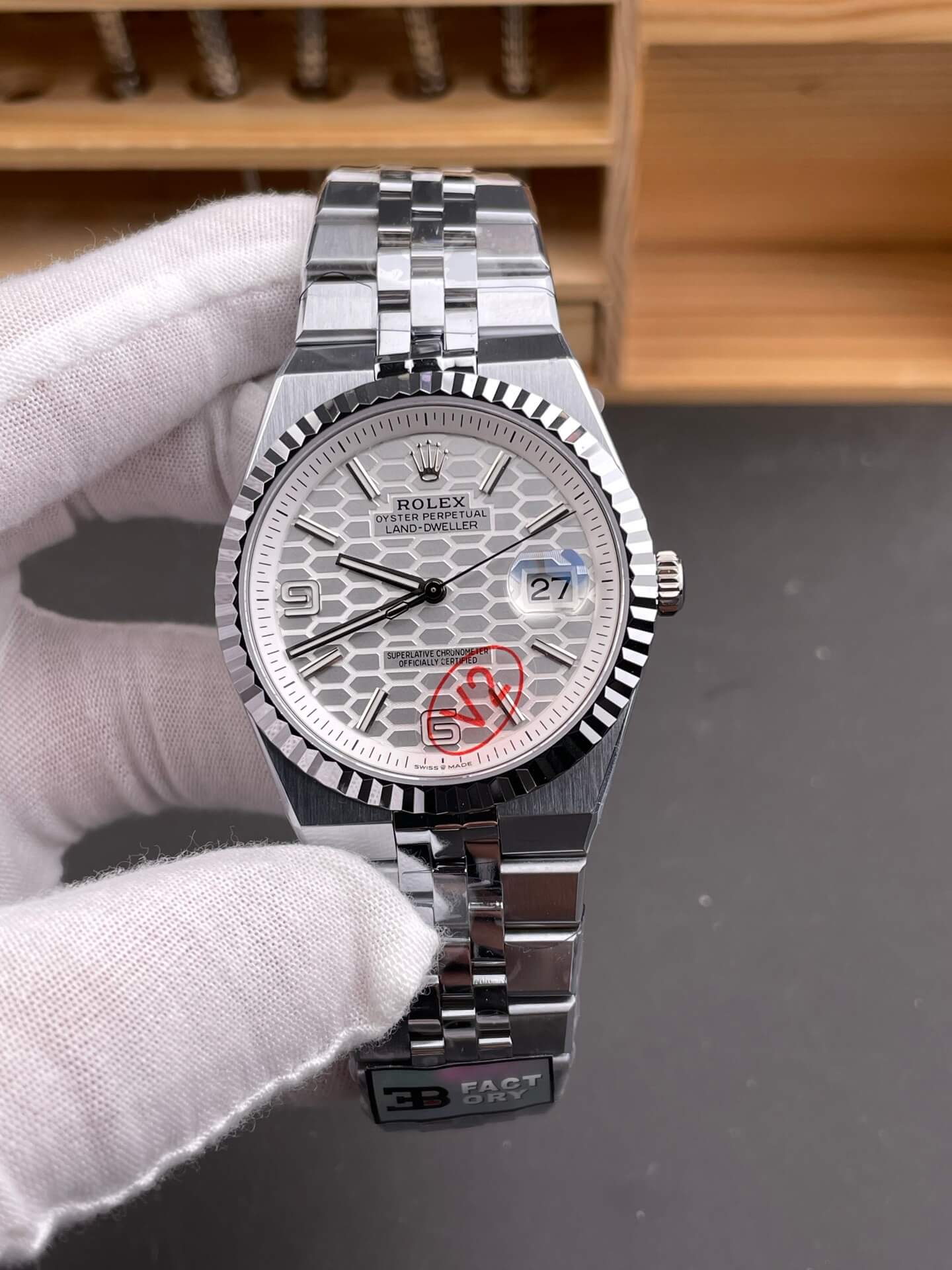 Rolex Replica Land-Dweller Super Clone Watch Gain Weight Version 127334-0001