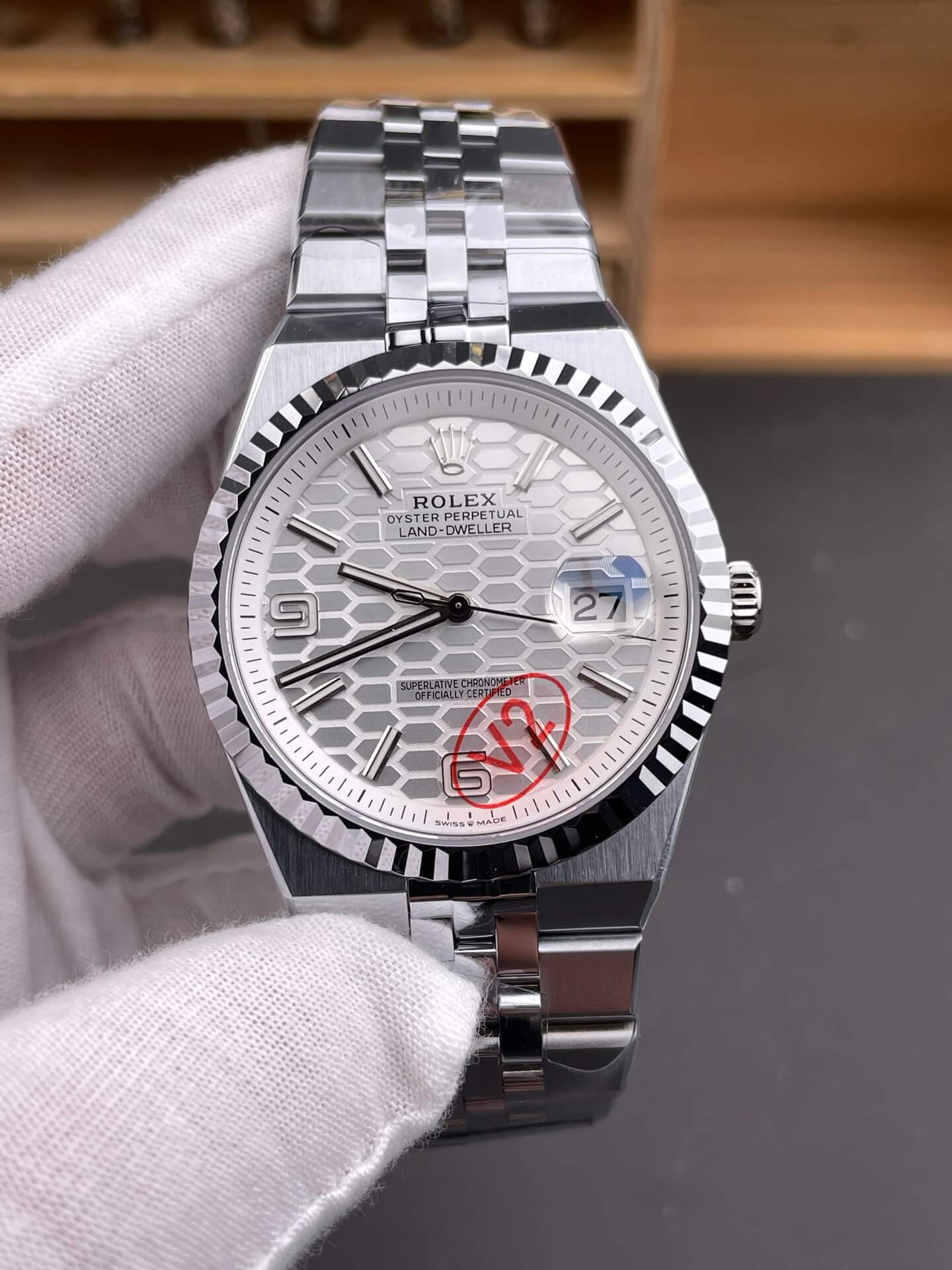 Rolex Replica Land-Dweller Super Clone Watch Gain Weight Version 127334-0001