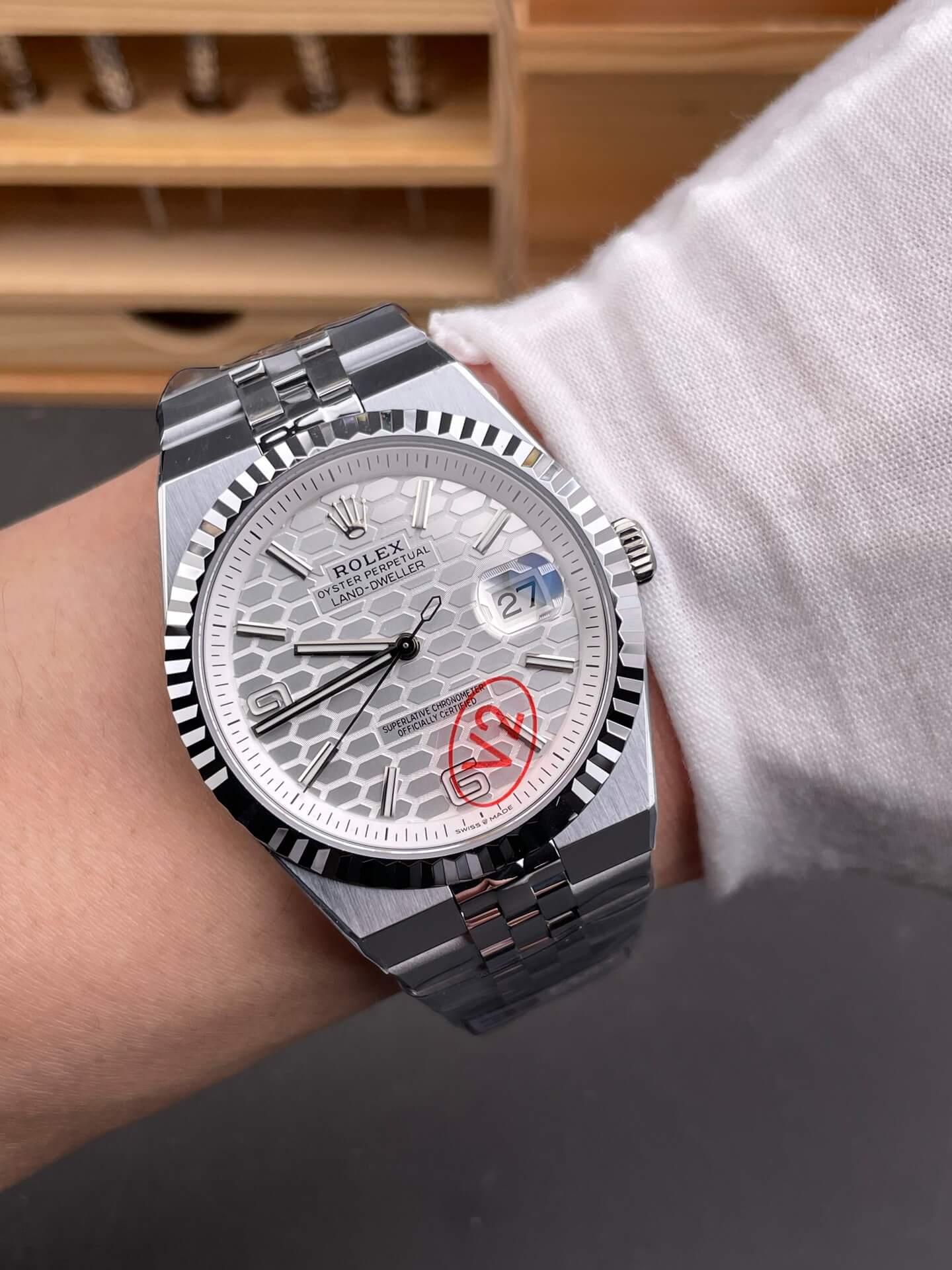 Rolex Replica Land-Dweller Super Clone Watch Gain Weight Version 127334-0001