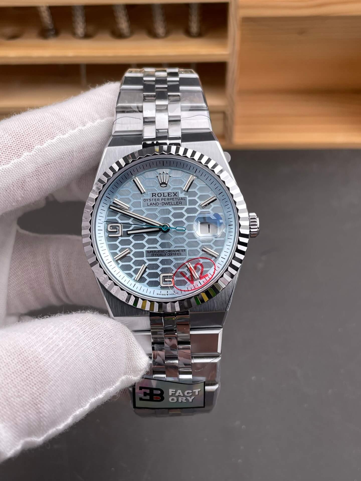 Rolex Replica Land-Dweller Super Clone Watch Gain Weight Version 127336-0001