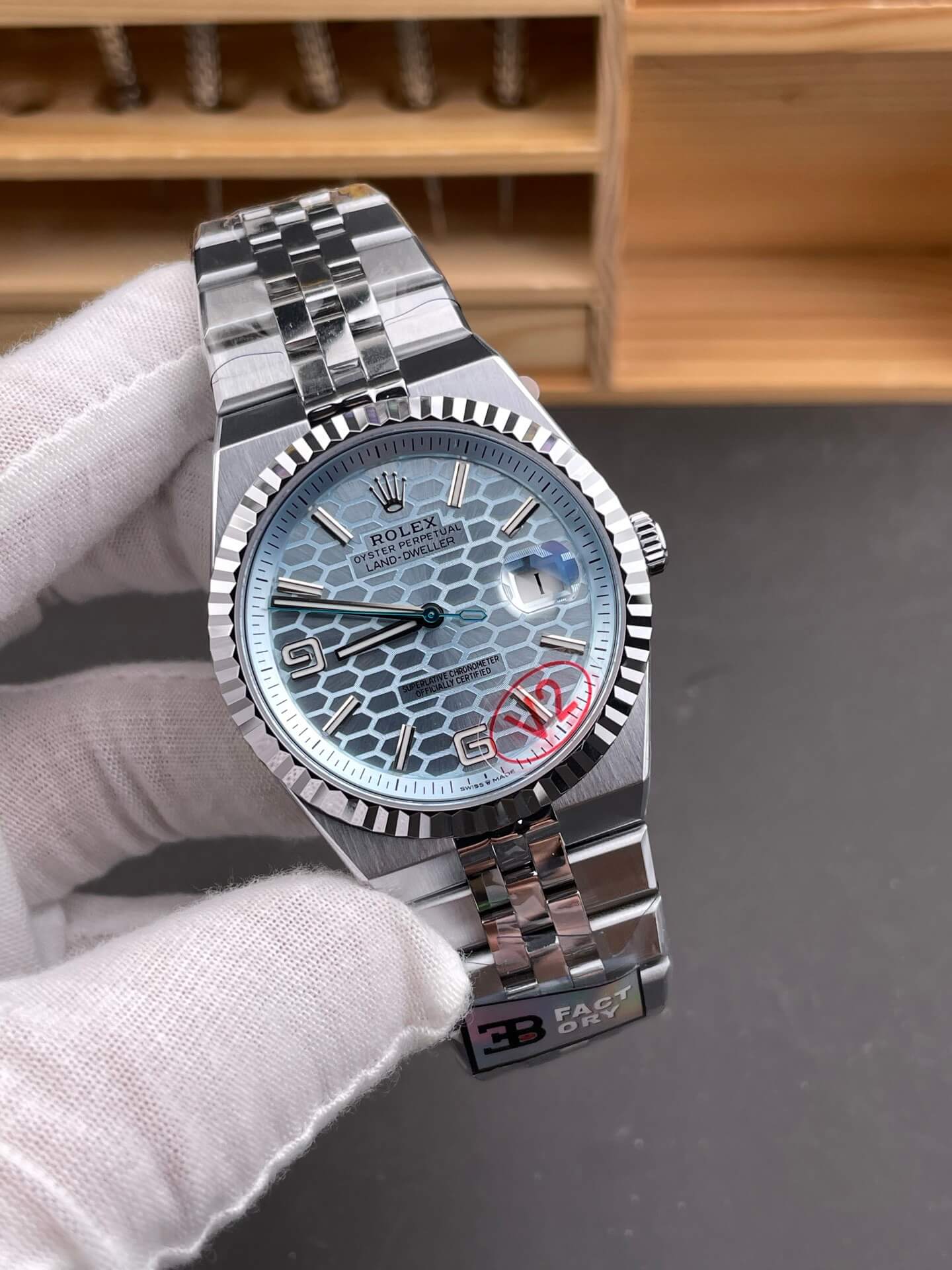 Rolex Replica Land-Dweller Super Clone Watch Gain Weight Version 127336-0001
