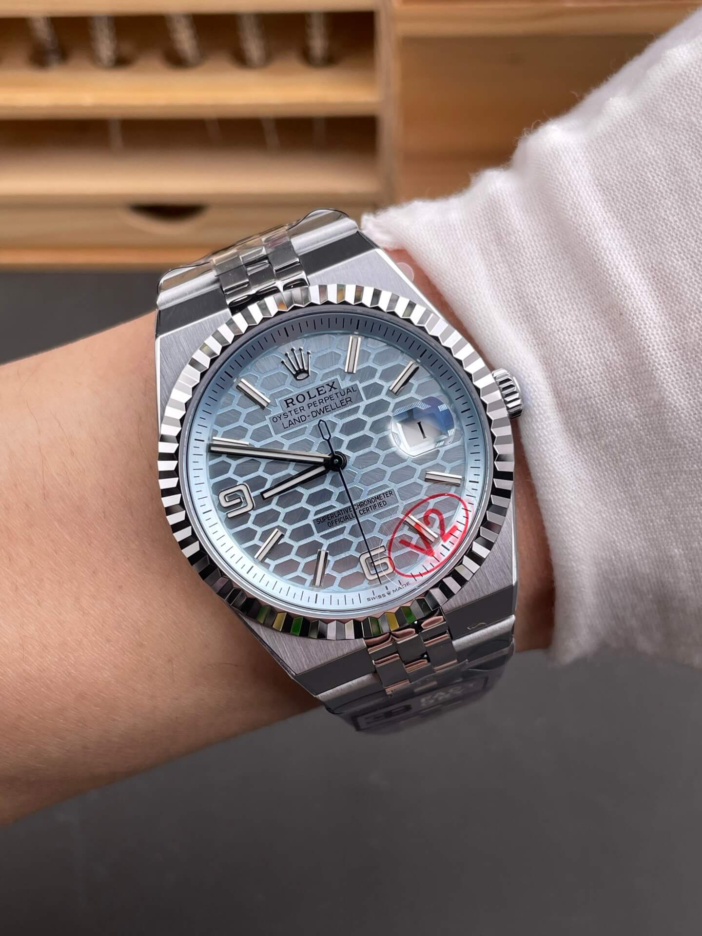 Rolex Replica Land-Dweller Super Clone Watch Gain Weight Version 127336-0001