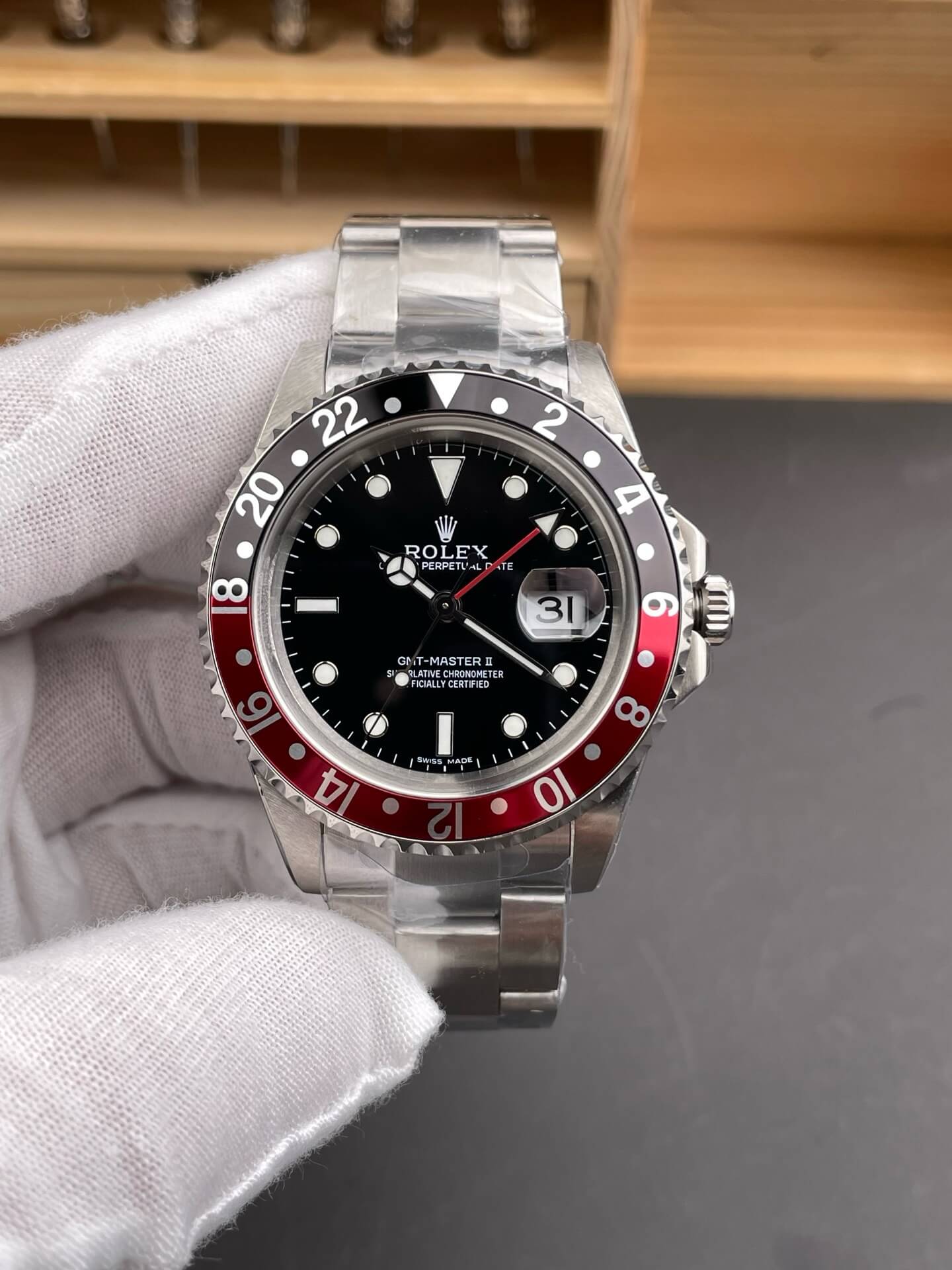 Rolex Replica GMT-Master II Super Clone Watch 16710 COKE
