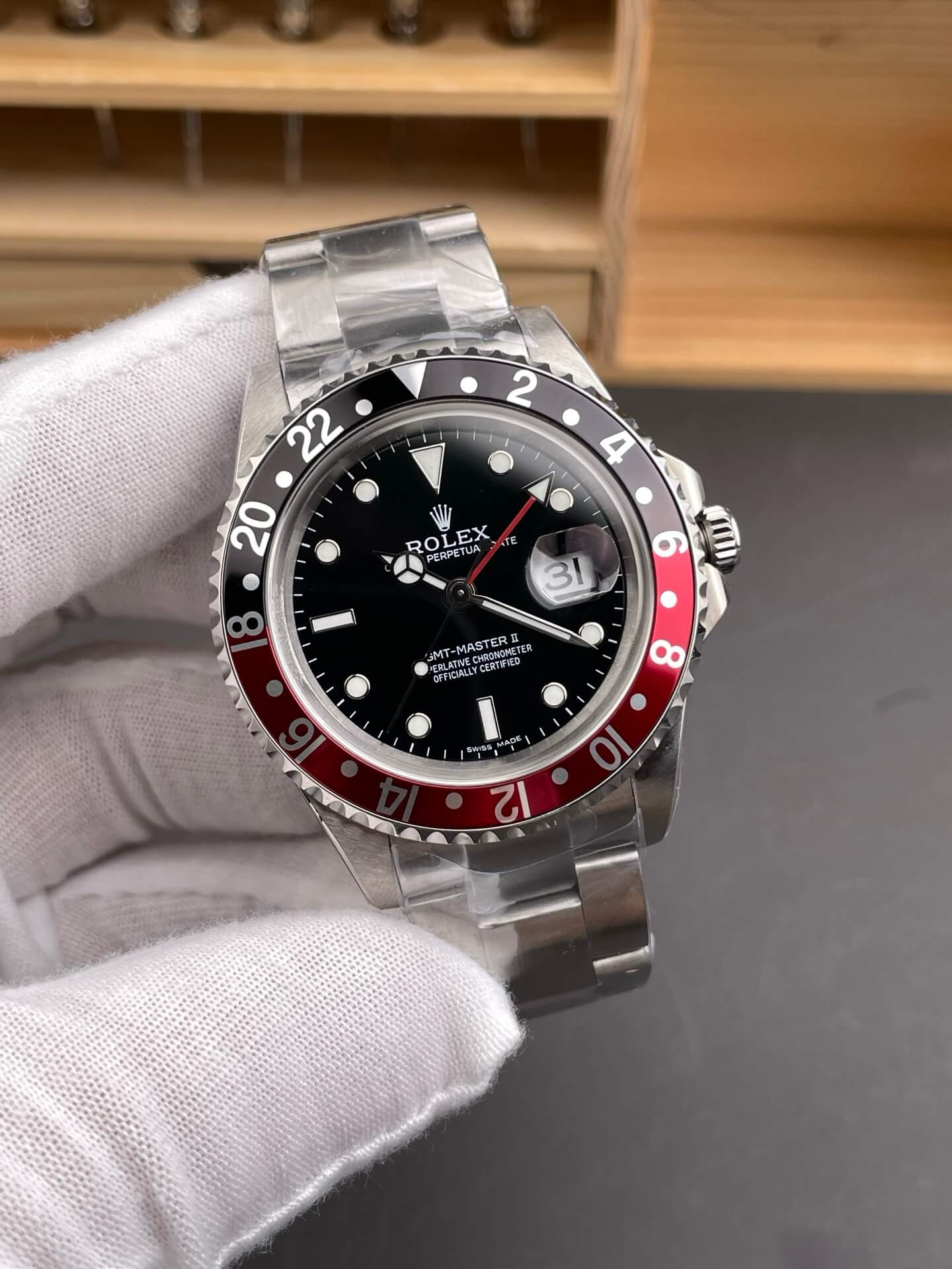 Rolex Replica GMT-Master II Super Clone Watch 16710 COKE