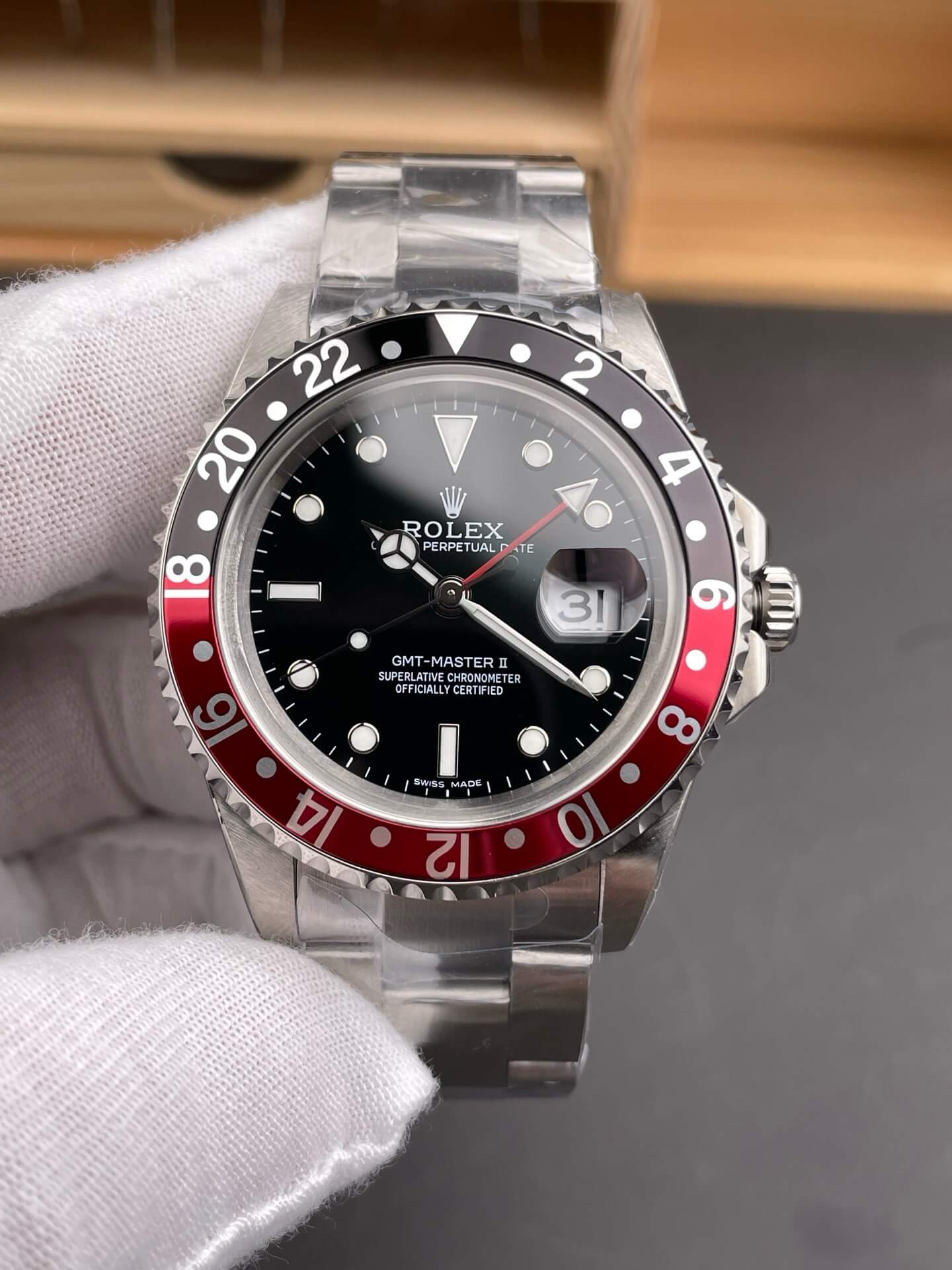 Rolex Replica GMT-Master II Super Clone Watch 16710 COKE