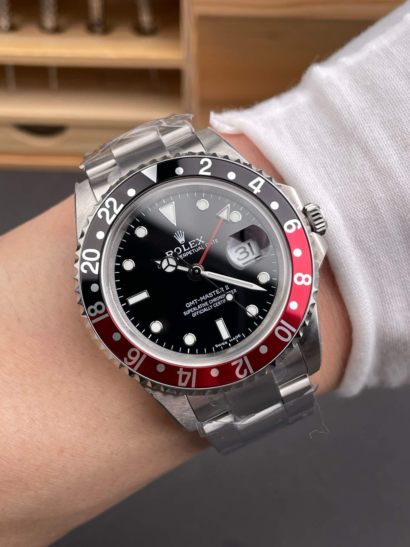 Rolex Replica GMT-Master II Super Clone Watch 16710 COKE
