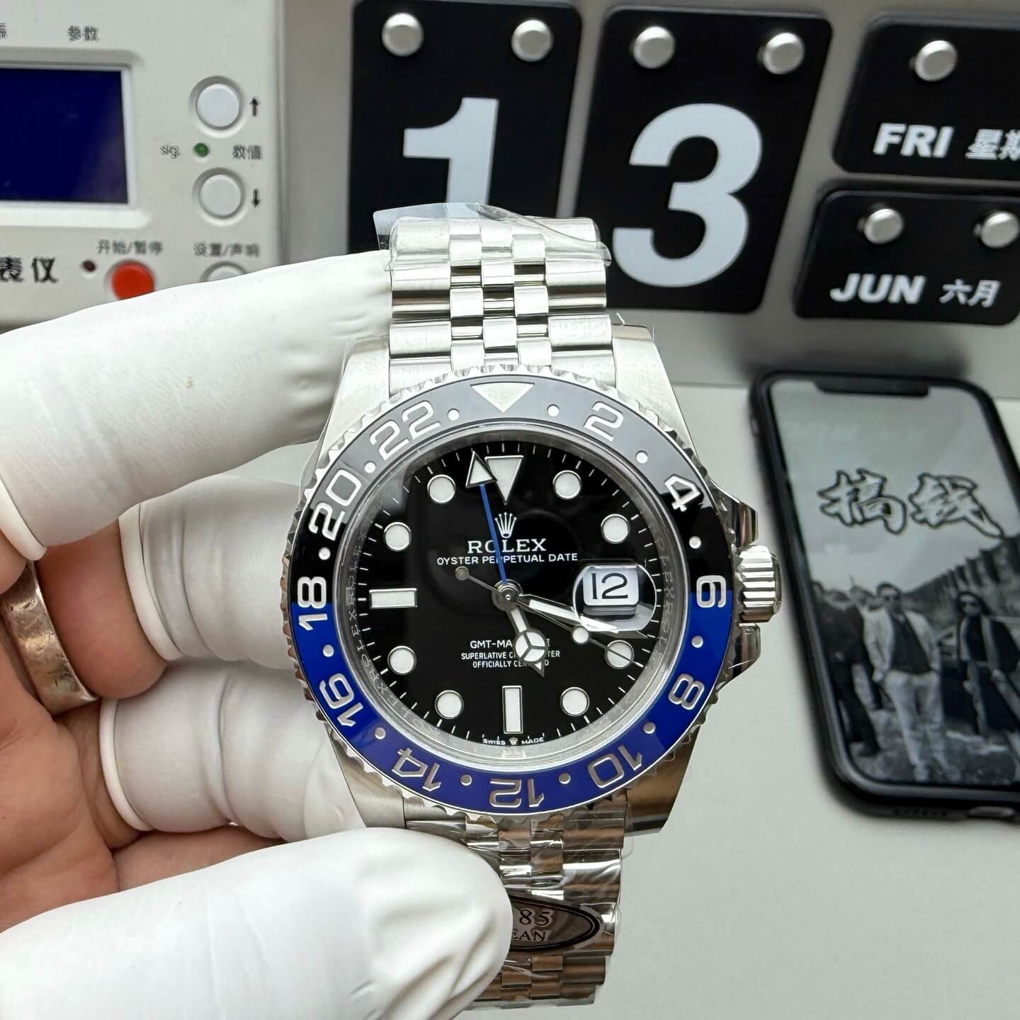 Rolex Replica GMT-Master II Super Clone Watch 126710BLNR