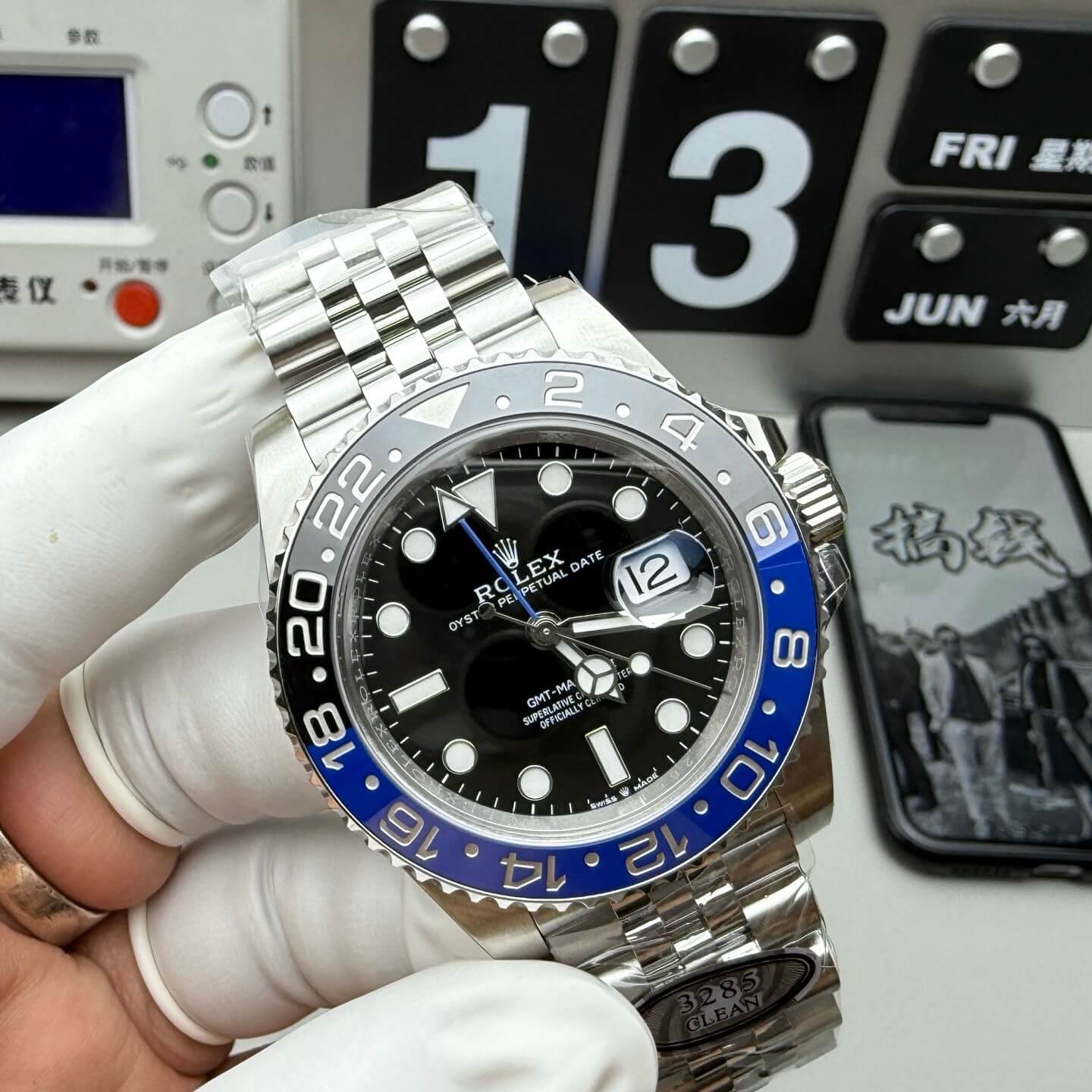 Rolex Replica GMT-Master II Super Clone Watch 126710BLNR