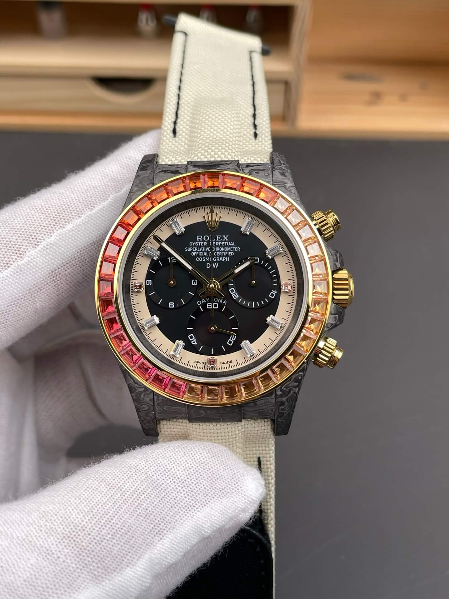Rolex Replica Cosmograph Daytona Super Clone Watch Rainbow Sunray Rolex Replica Cosmograph Daytona Super Clone Watch Rainbow Sunray