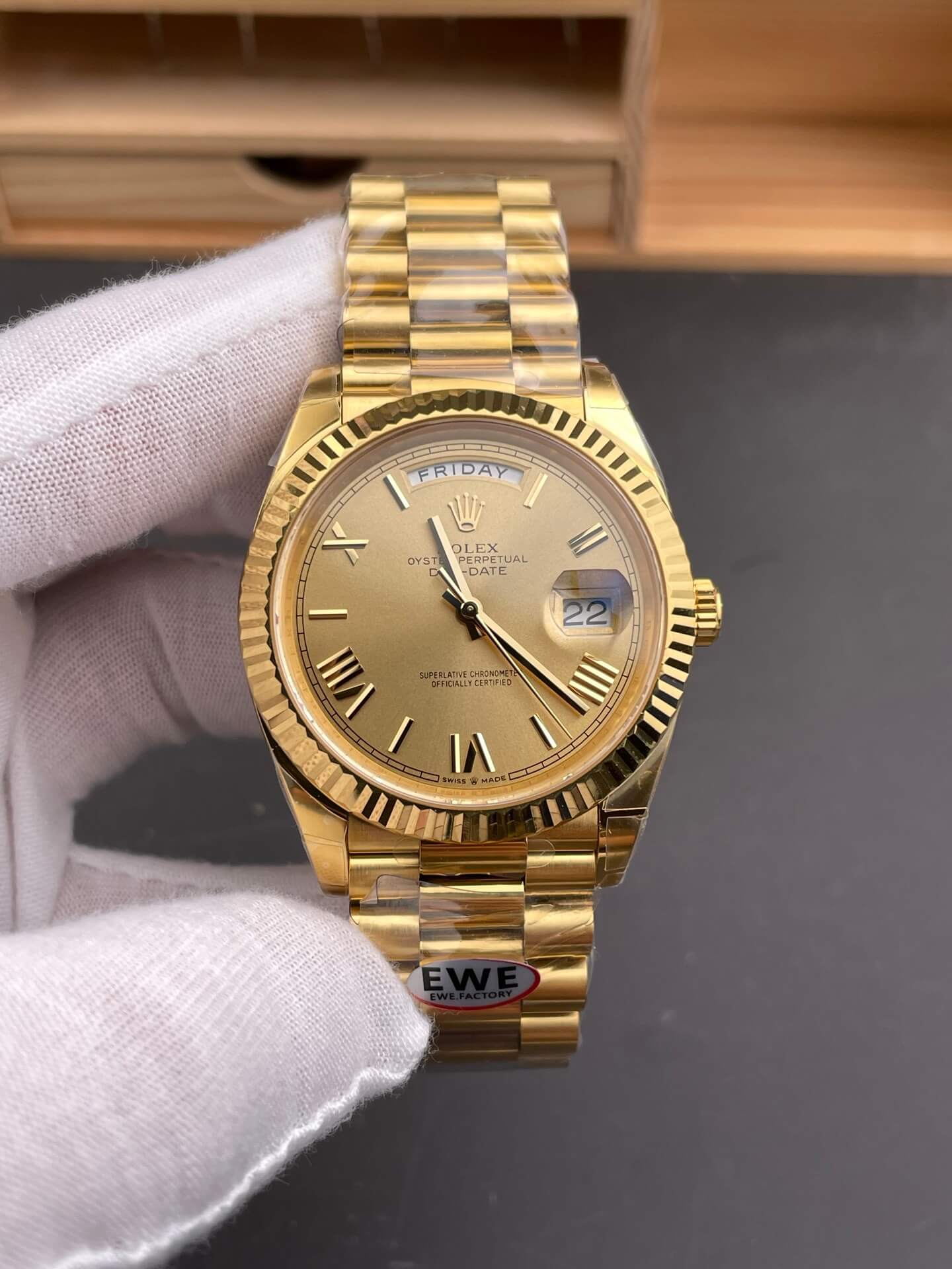 Rolex Replica Day-Date High Quality Watch Gain Weight Version 228238-0006
