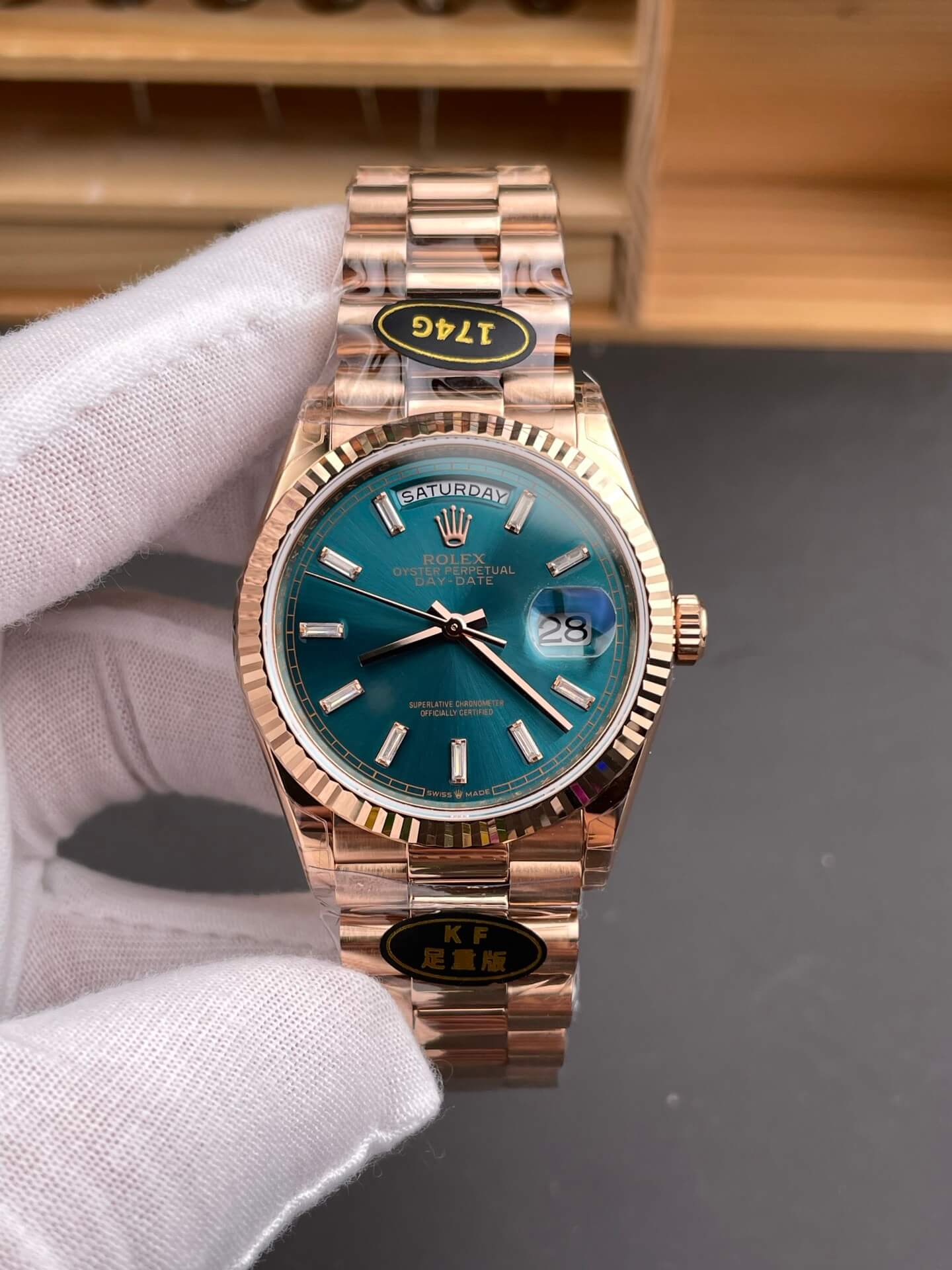 Rolex Replica Day-Date Super Clone Watch Gain Weight Version 128235-0085