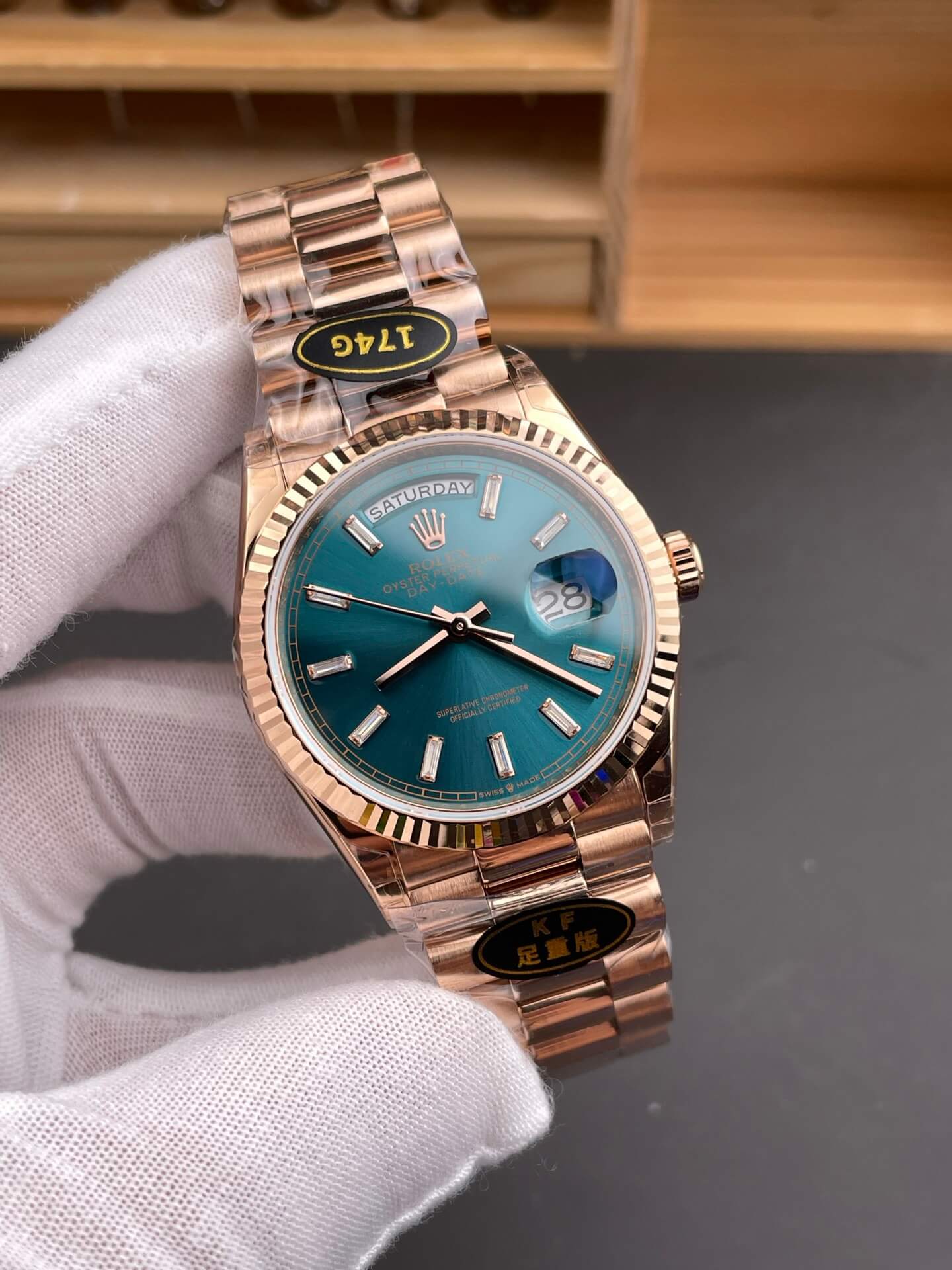 Rolex Replica Day-Date Super Clone Watch Gain Weight Version 128235-0085