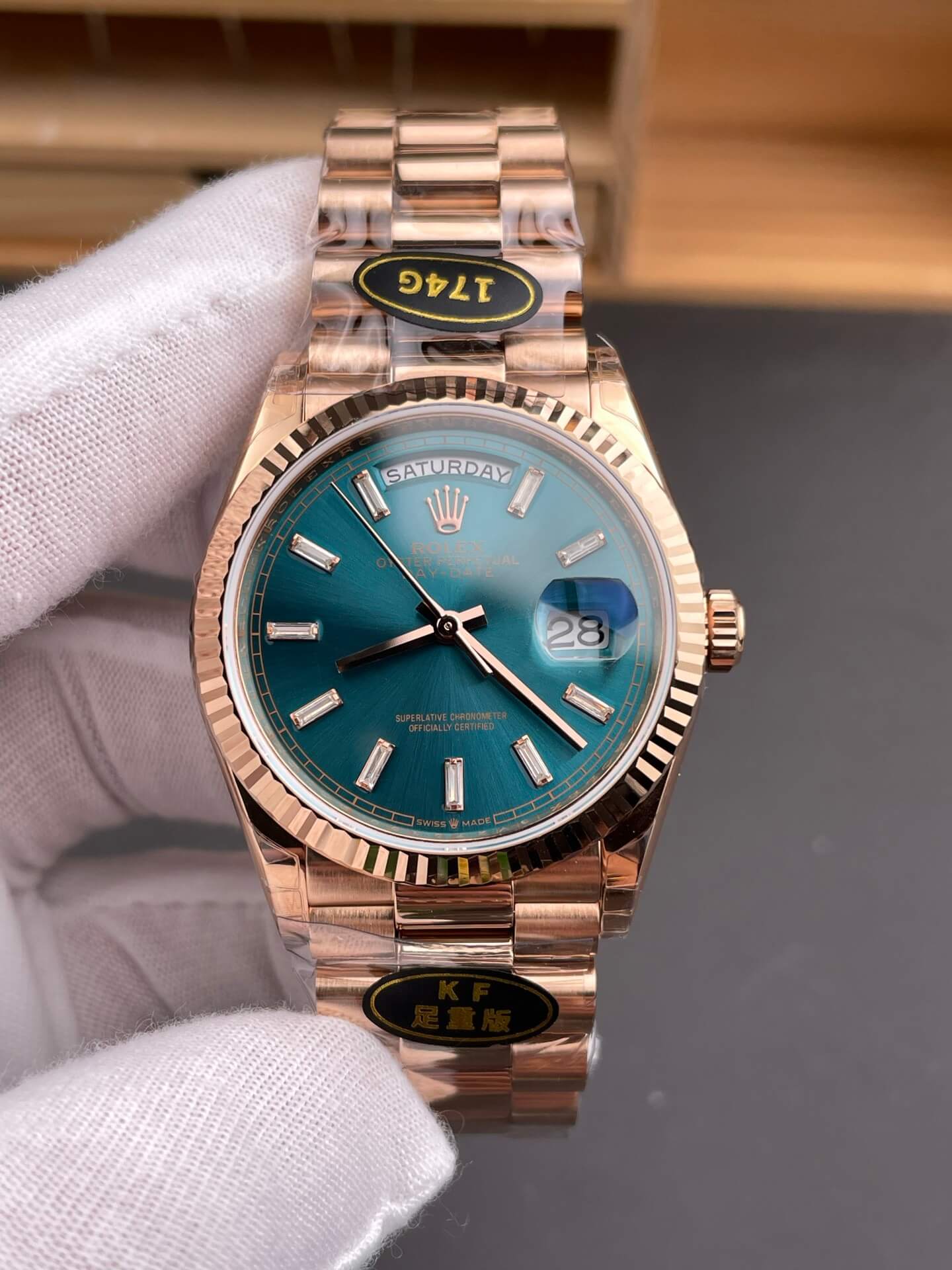 Rolex Replica Day-Date Super Clone Watch Gain Weight Version 128235-0085