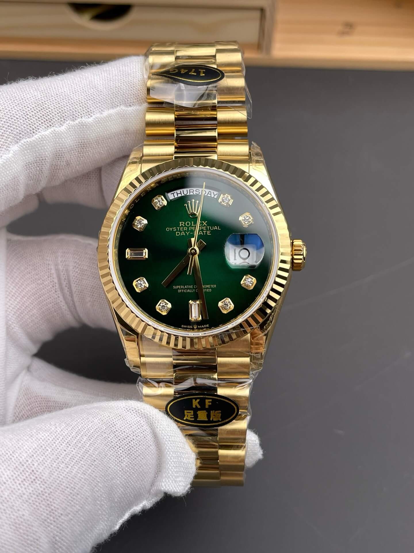 Rolex Replica Day-Date Super Clone Watch Gain Weight Version 128238-0069