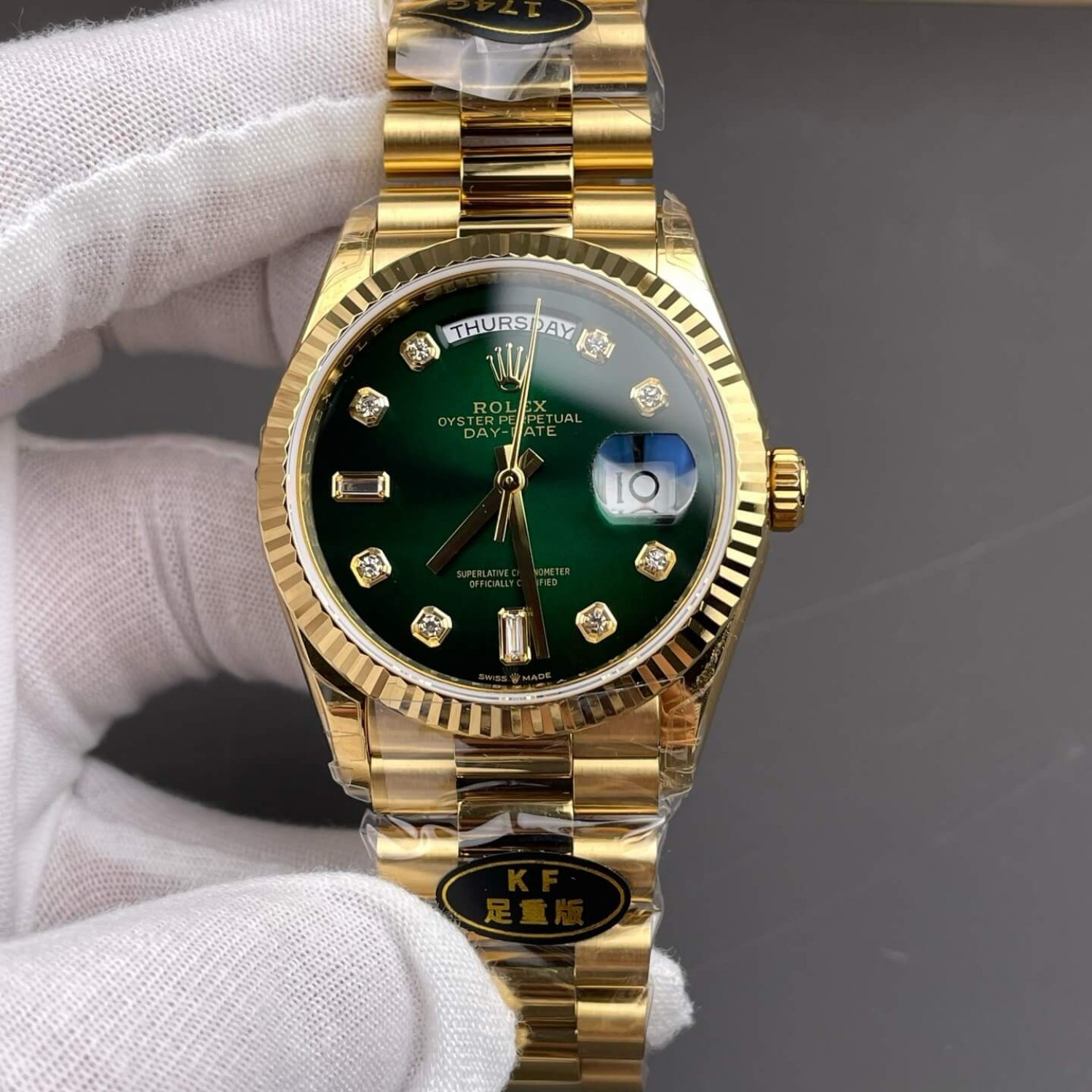 Rolex Replica Day-Date Super Clone Watch Gain Weight Version 128238-0069