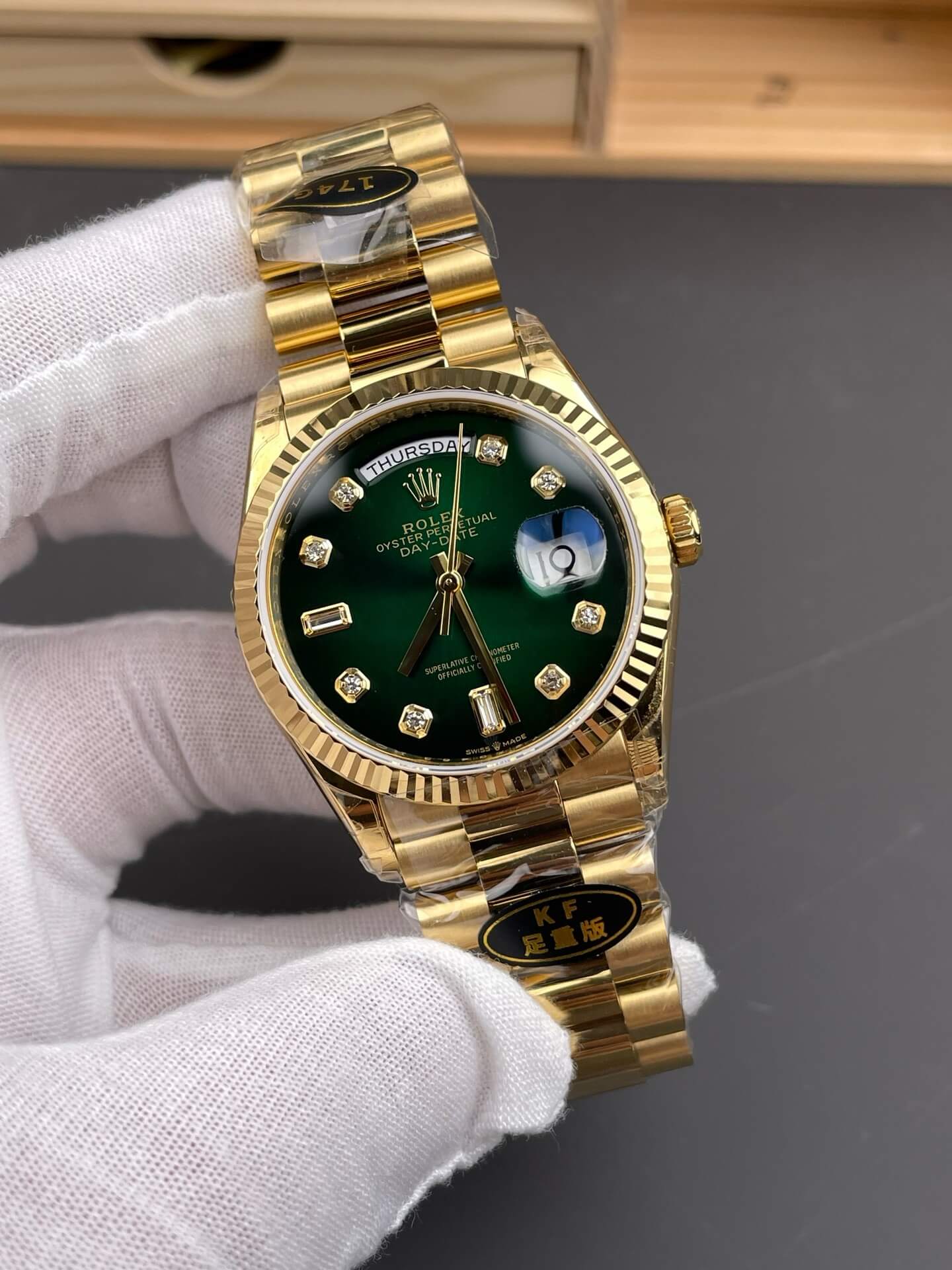 Rolex Replica Day-Date Super Clone Watch Gain Weight Version 128238-0069