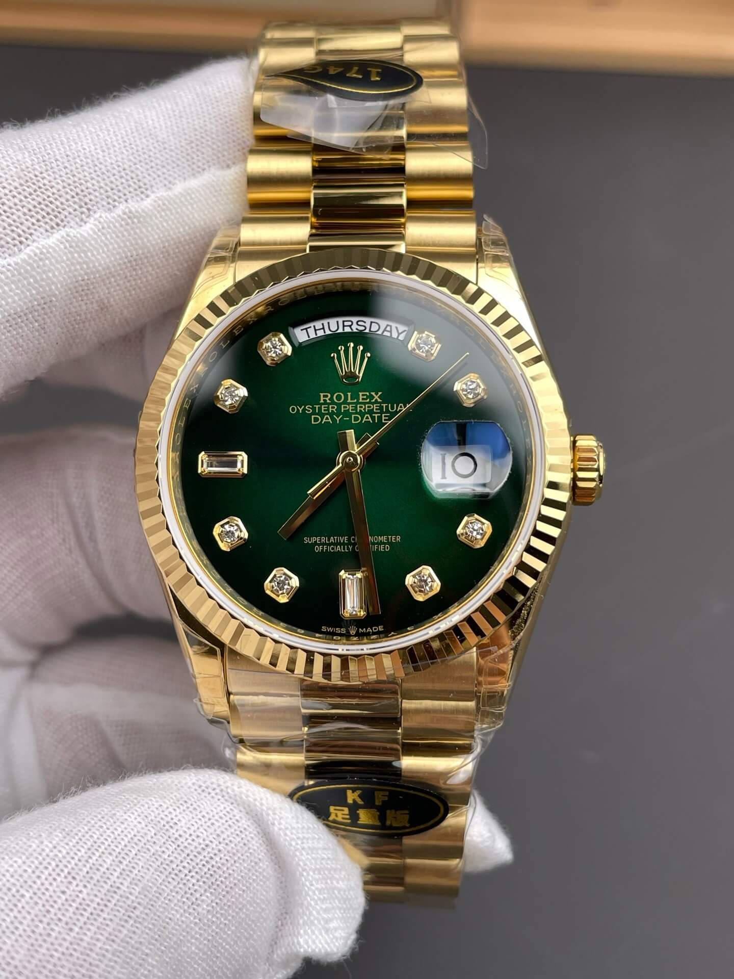 Rolex Replica Day-Date Super Clone Watch Gain Weight Version 128238-0069