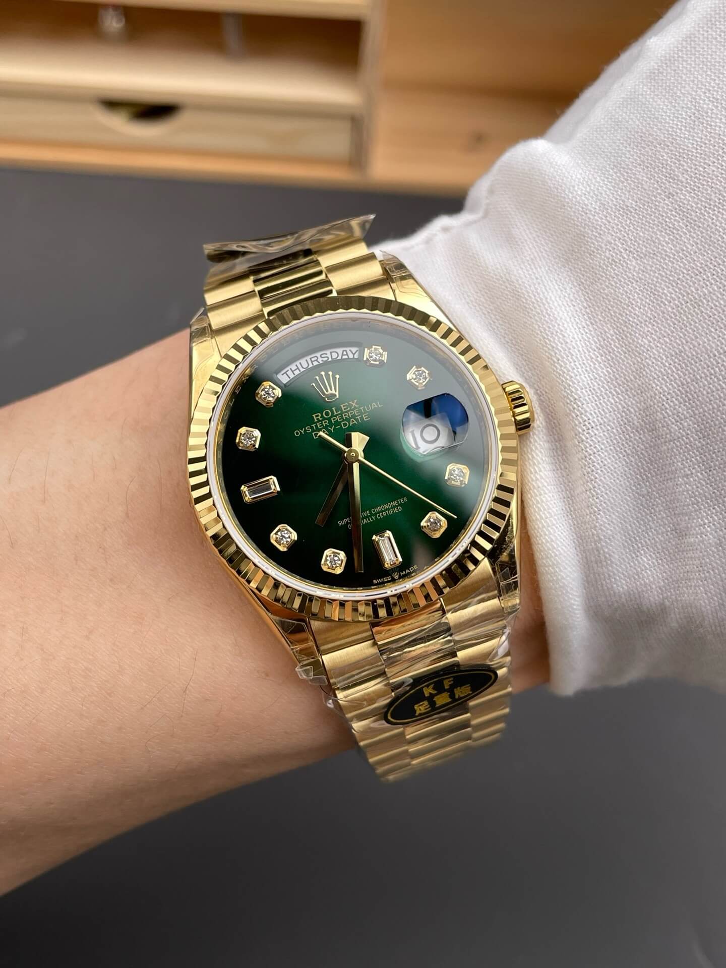 Rolex Replica Day-Date Super Clone Watch Gain Weight Version 128238-0069