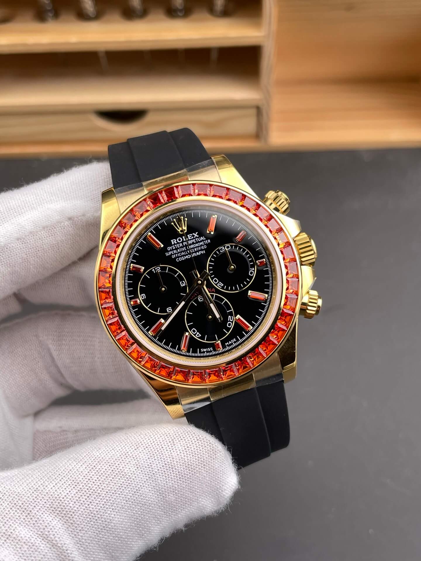 Rolex Replica Cosmograph Daytona Super Clone Watch 116588SACO
