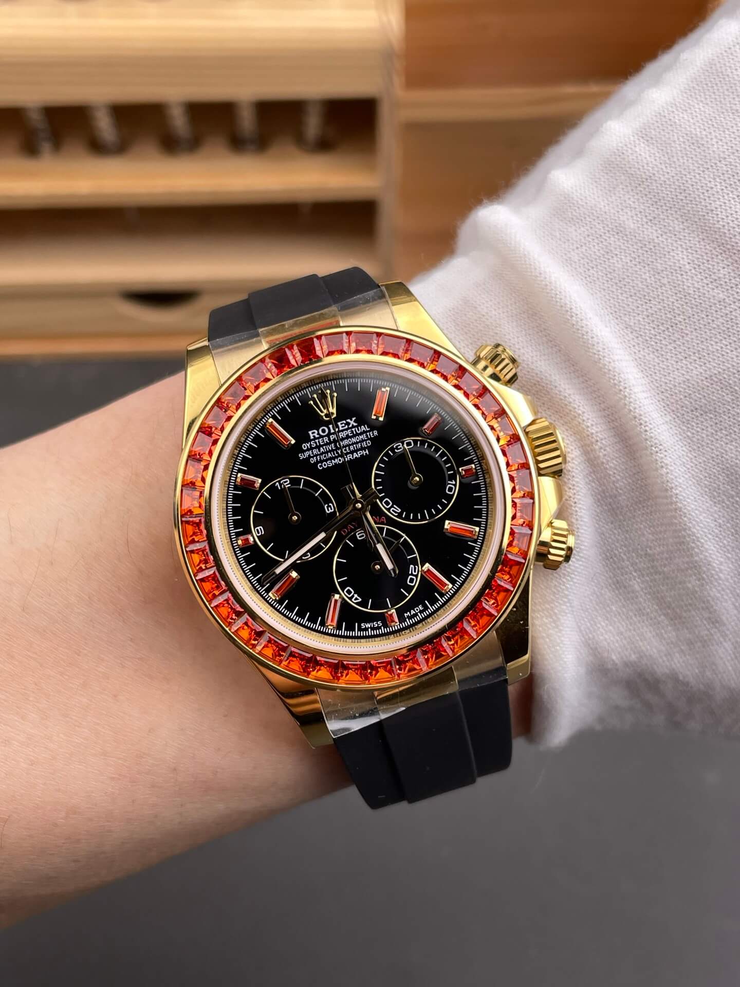 Rolex Replica Cosmograph Daytona Super Clone Watch 116588SACO