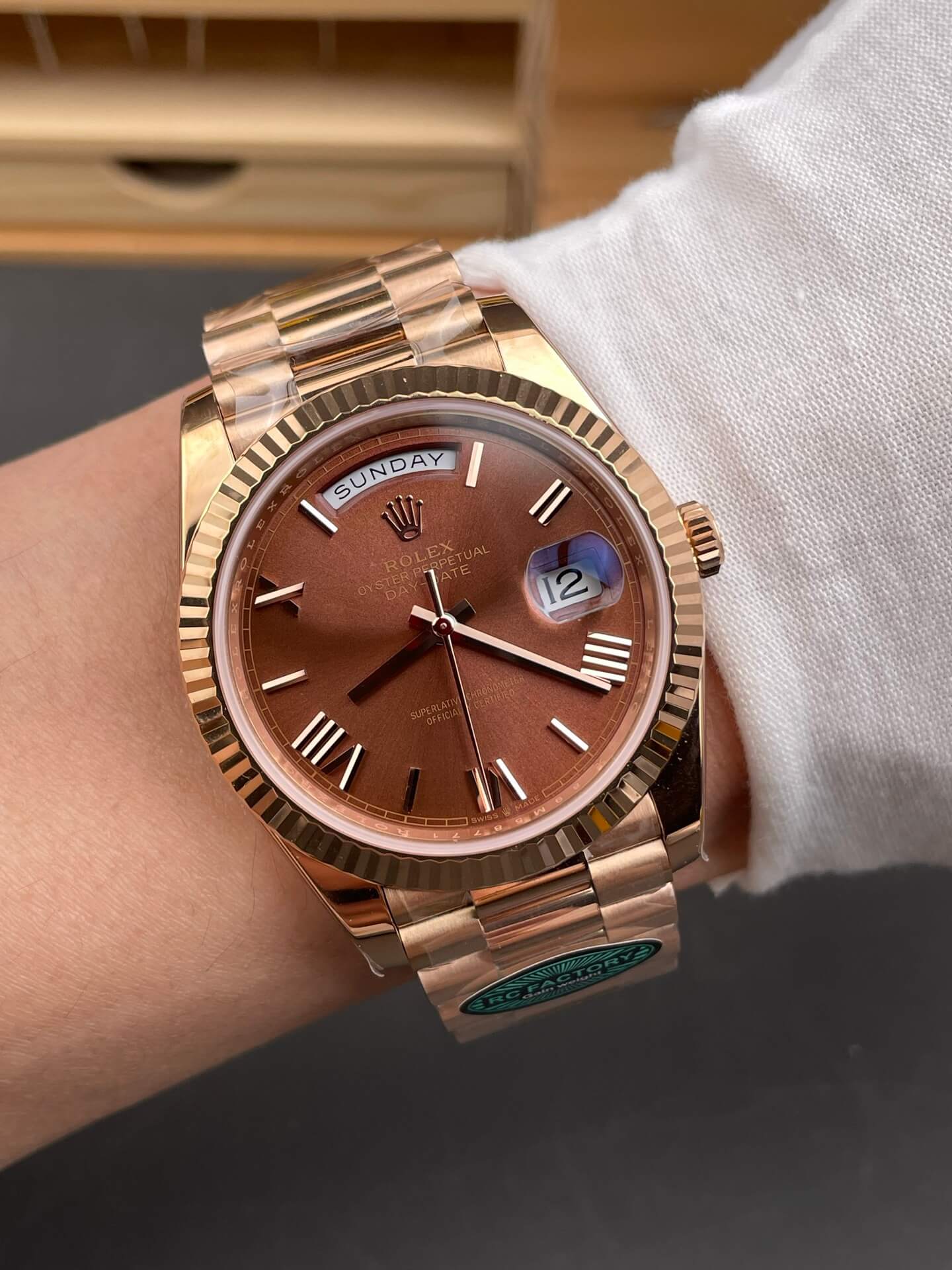 Rolex Replica Day-Date Super Clone Watch Gain Weight Version 228235-0002