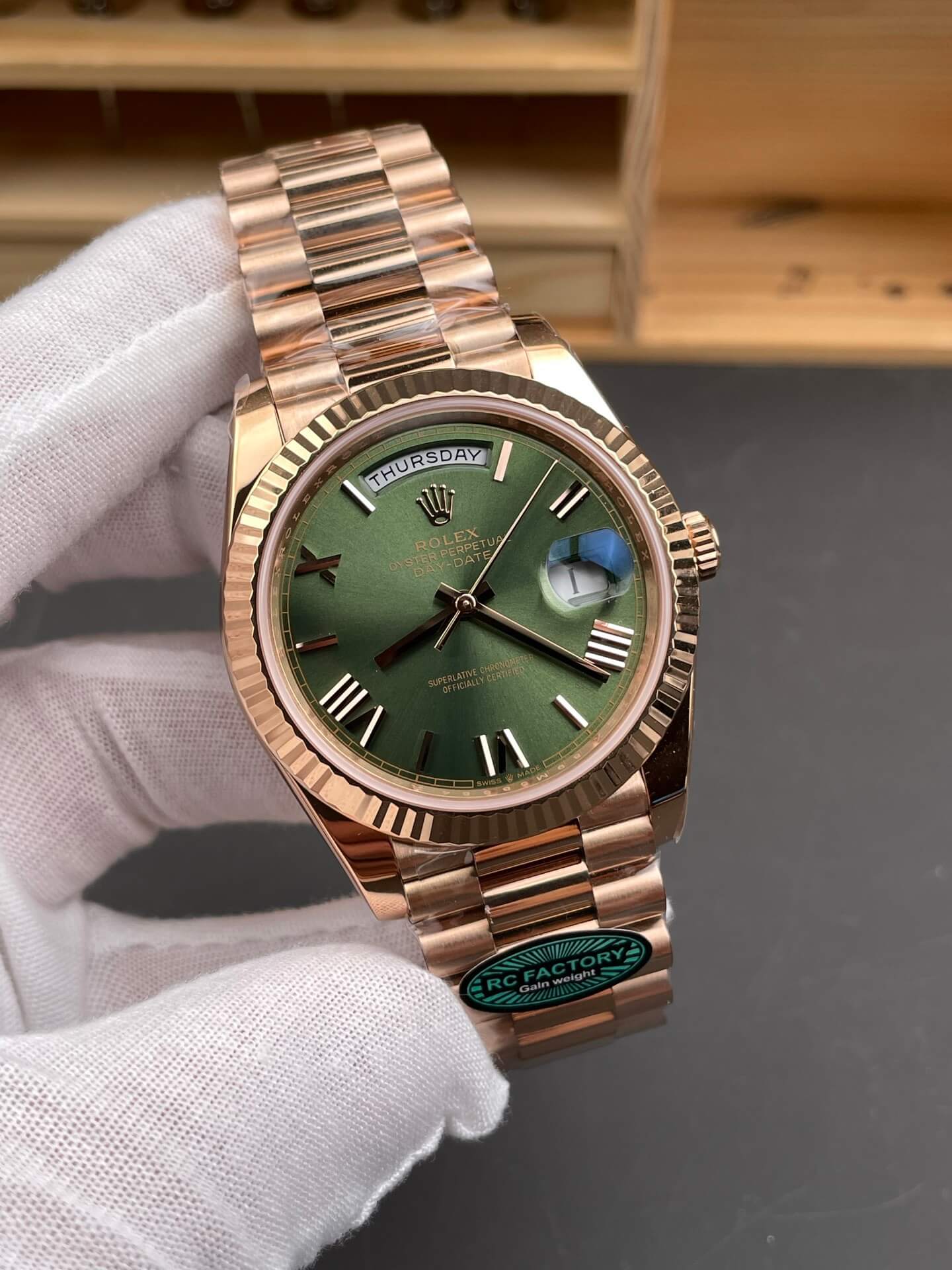 Rolex Replica Day-Date Super Clone Watch Gain Weight Version 228235-0025