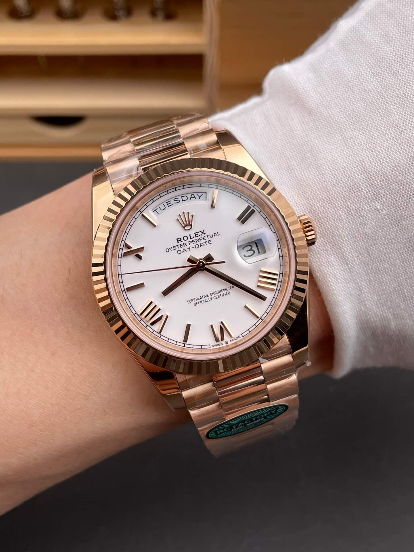 Rolex Replica Day-Date Super Clone Watch Gain Weight Version 228235-0032