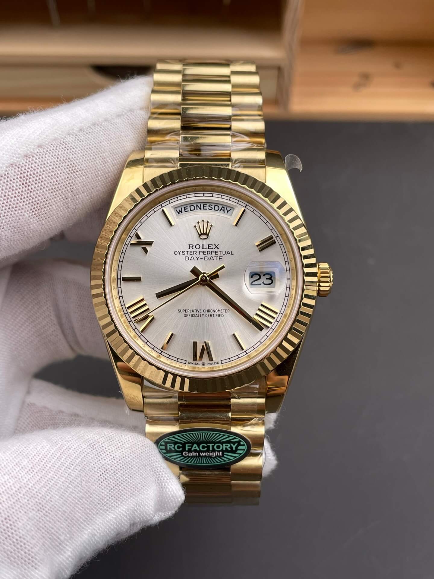 Rolex Replica Day-Date Super Clone Watch Gain Weight Version 228238-0002