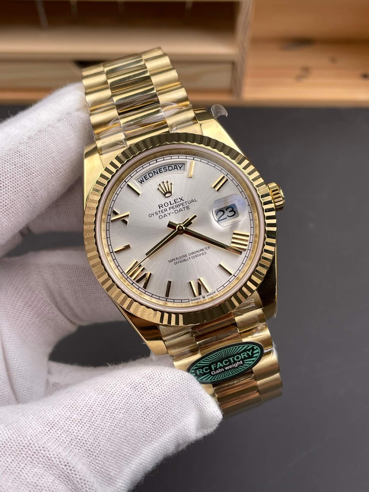 Rolex Replica Day-Date Super Clone Watch Gain Weight Version 228238-0002