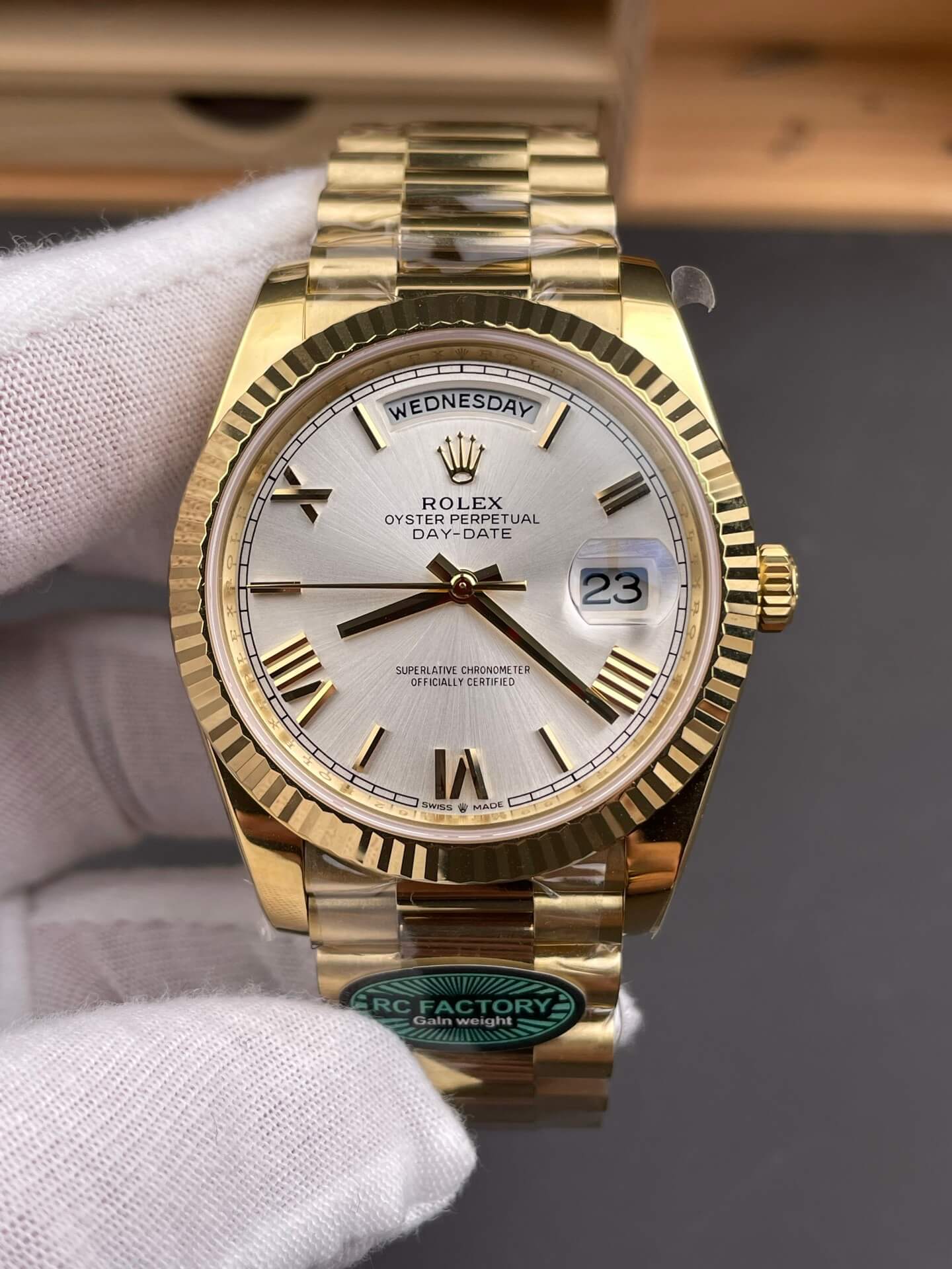 Rolex Replica Day-Date Super Clone Watch Gain Weight Version 228238-0002
