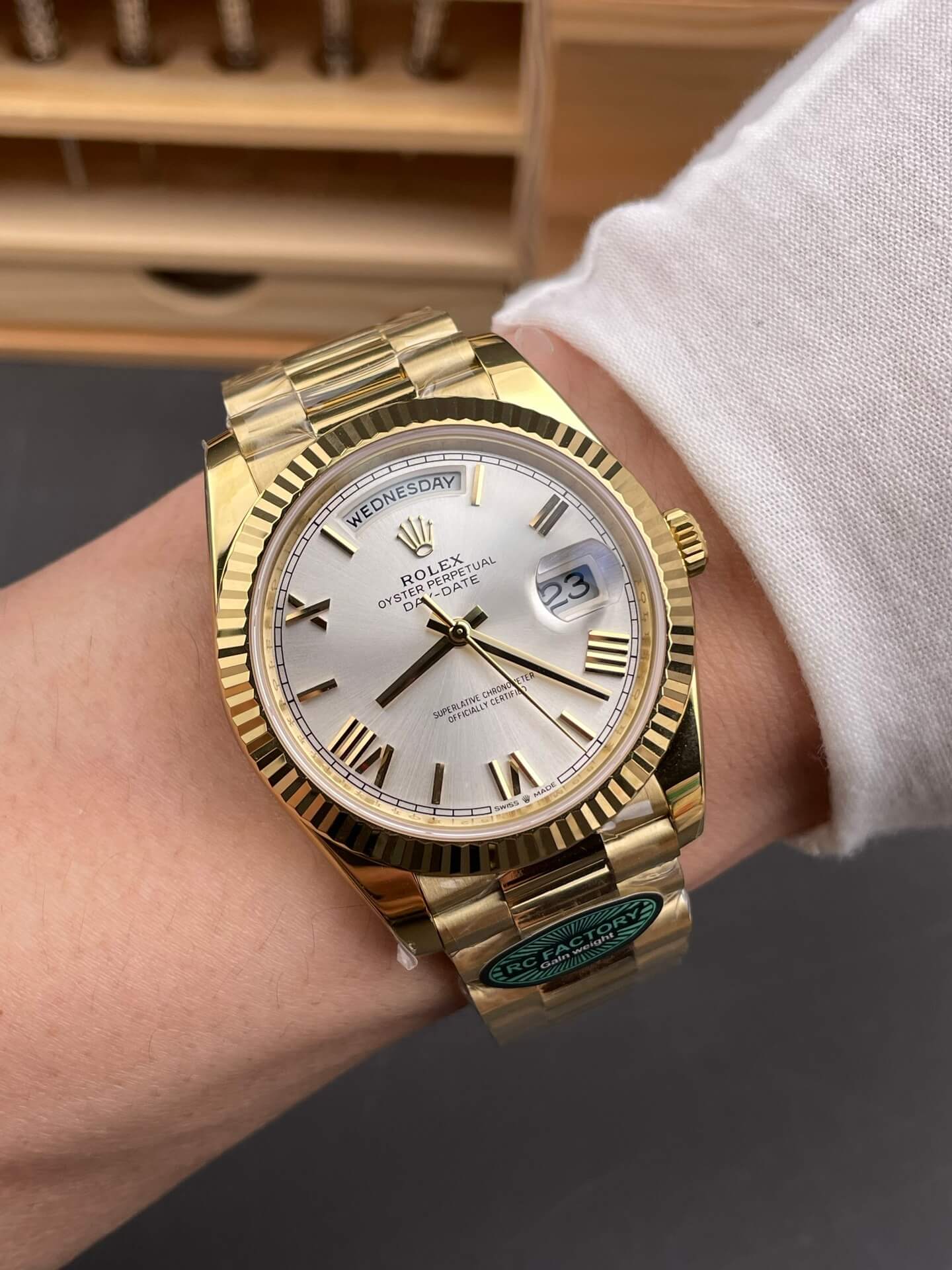 Rolex Replica Day-Date Super Clone Watch Gain Weight Version 228238-0002