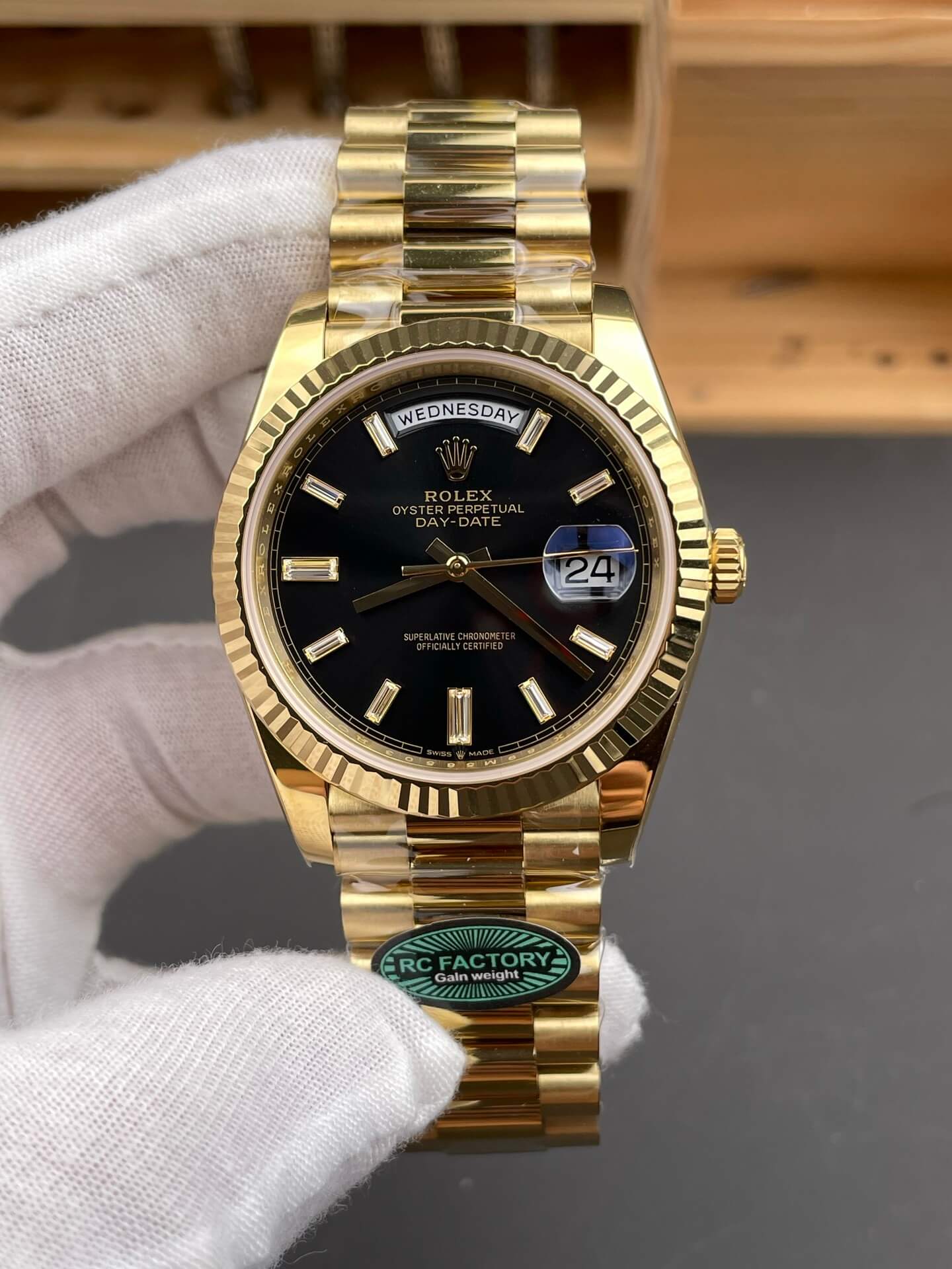 Rolex Replica Day-Date Super Clone Watch Gain Weight Version 228238-0004
