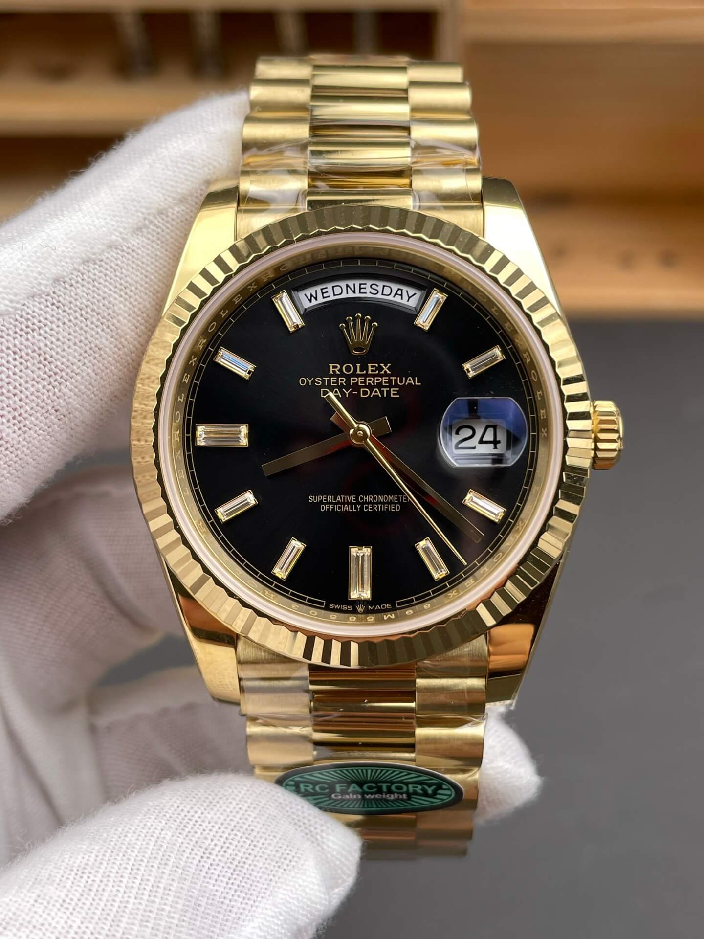 Rolex Replica Day-Date Super Clone Watch Gain Weight Version 228238-0004