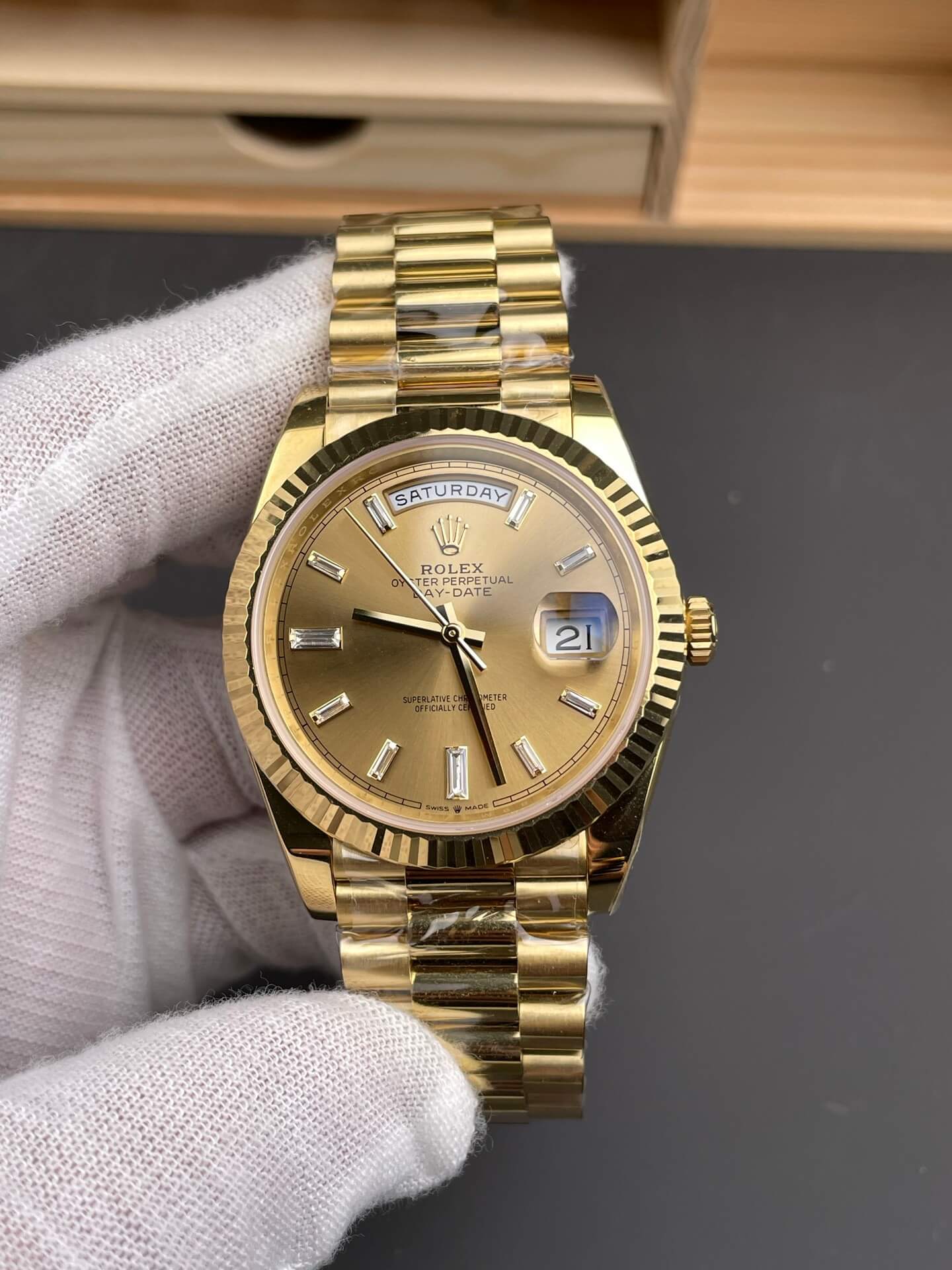 Rolex Replica Day-Date Super Clone Watch Gain Weight Version 228238-0005