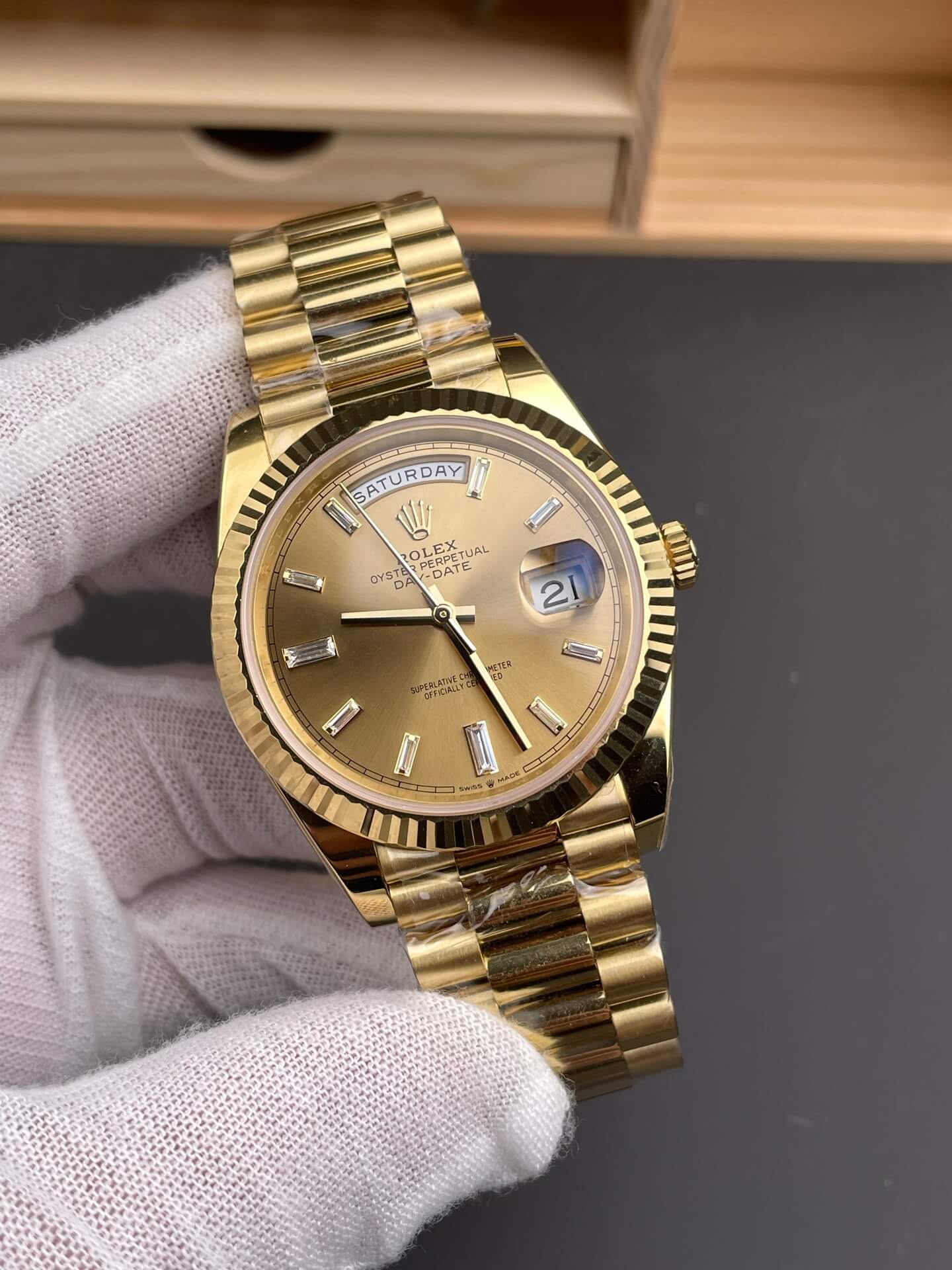 Rolex Replica Day-Date Super Clone Watch Gain Weight Version 228238-0005