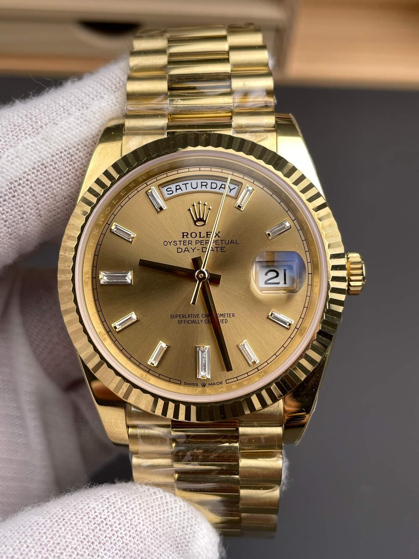 Rolex Replica Day-Date Super Clone Watch Gain Weight Version 228238-0005