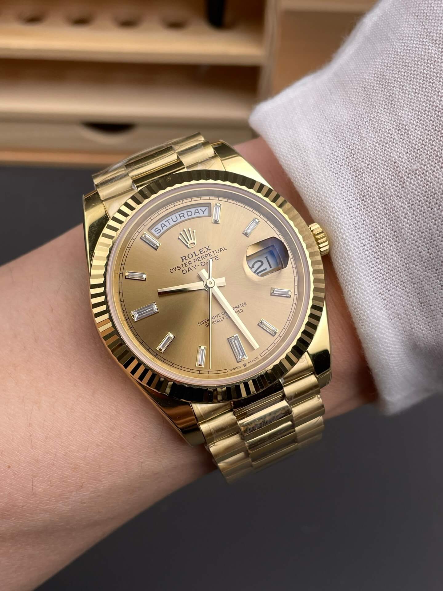 Rolex Replica Day-Date Super Clone Watch Gain Weight Version 228238-0005