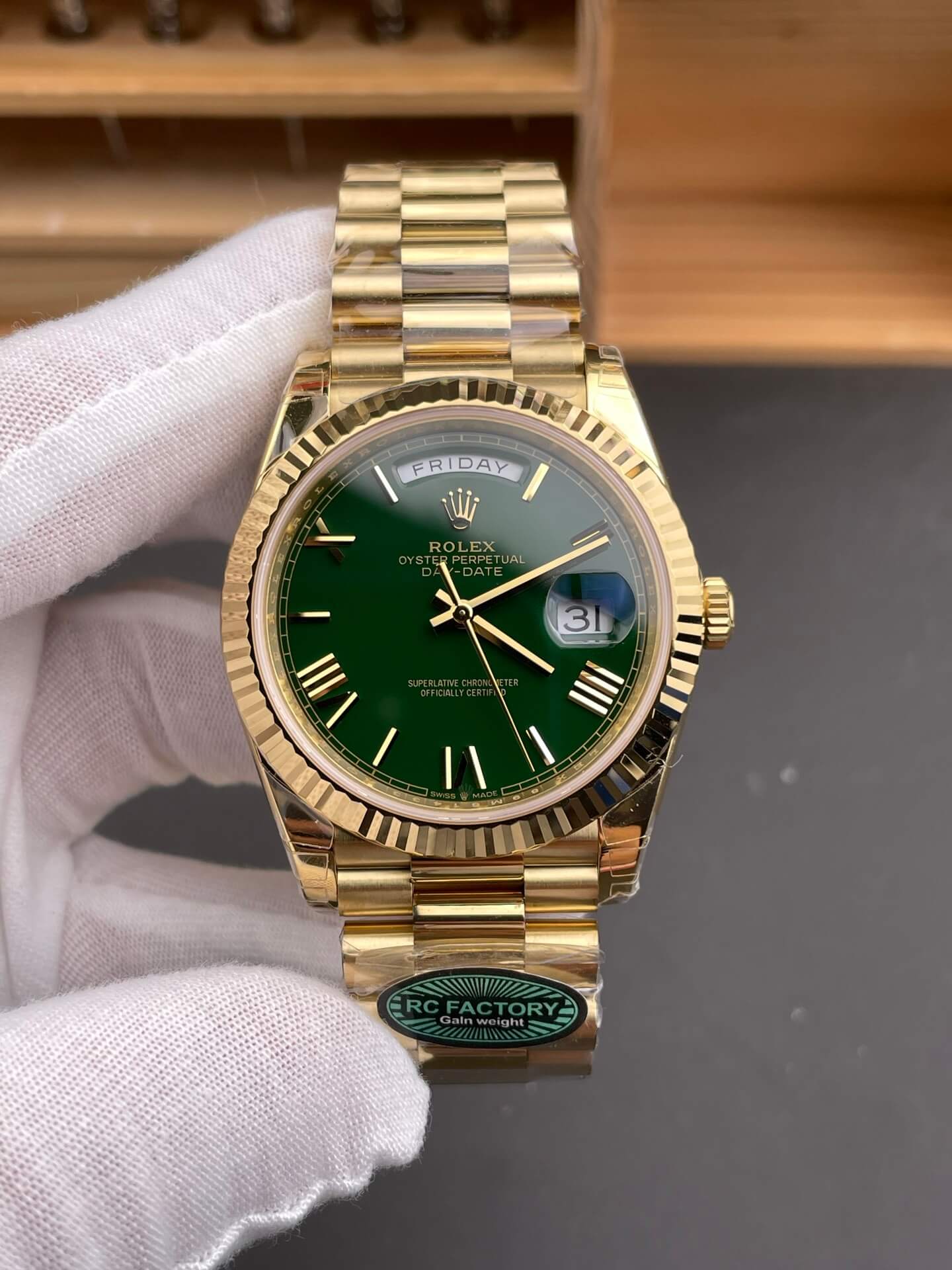 Rolex Replica Day-Date Super Clone Watch Gain Weight Version 228238-0061