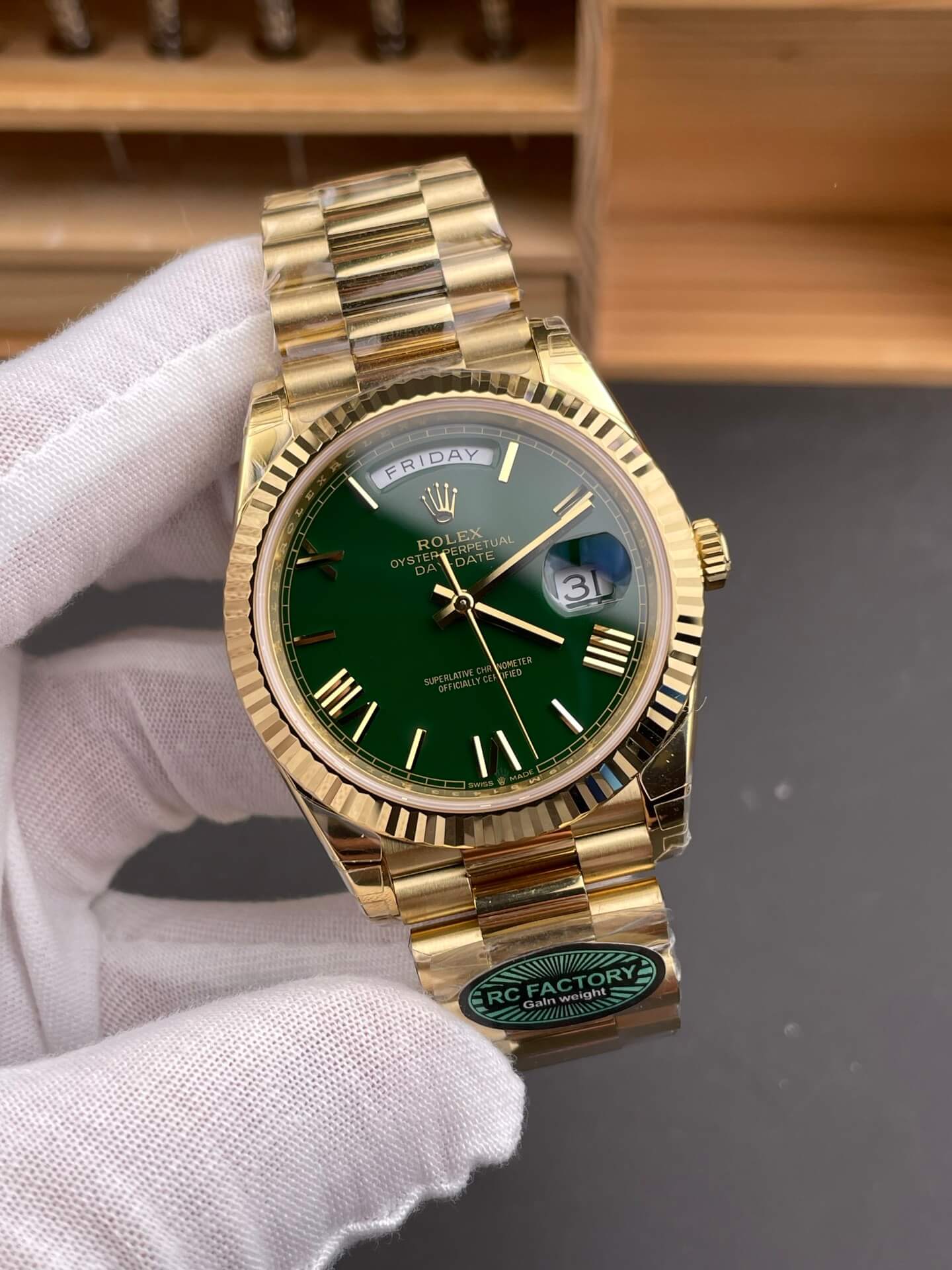 Rolex Replica Day-Date Super Clone Watch Gain Weight Version 228238-0061