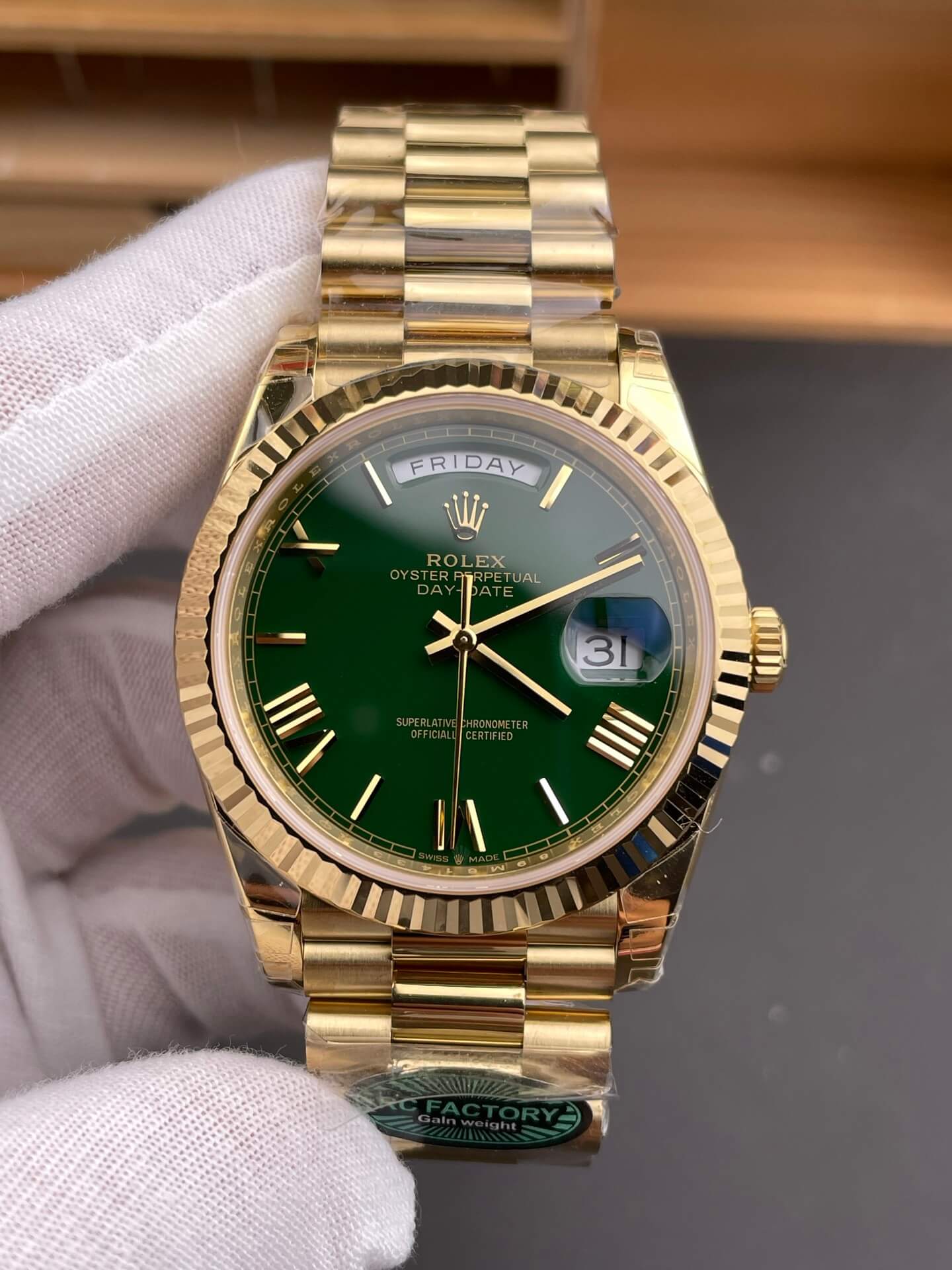 Rolex Replica Day-Date Super Clone Watch Gain Weight Version 228238-0061