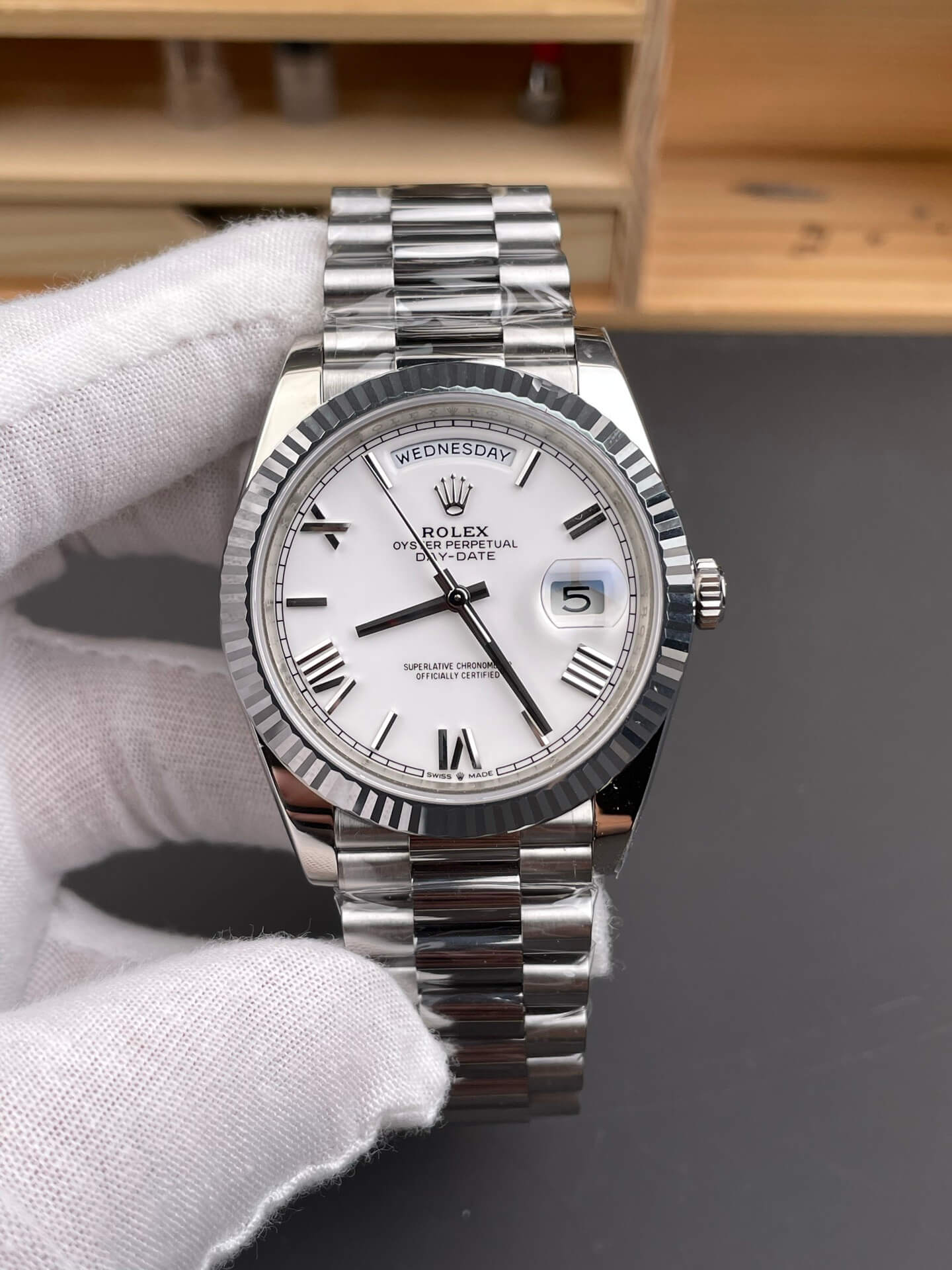 Rolex Replica Day-Date Super Clone Watch Gain Weight Version 228239-0046