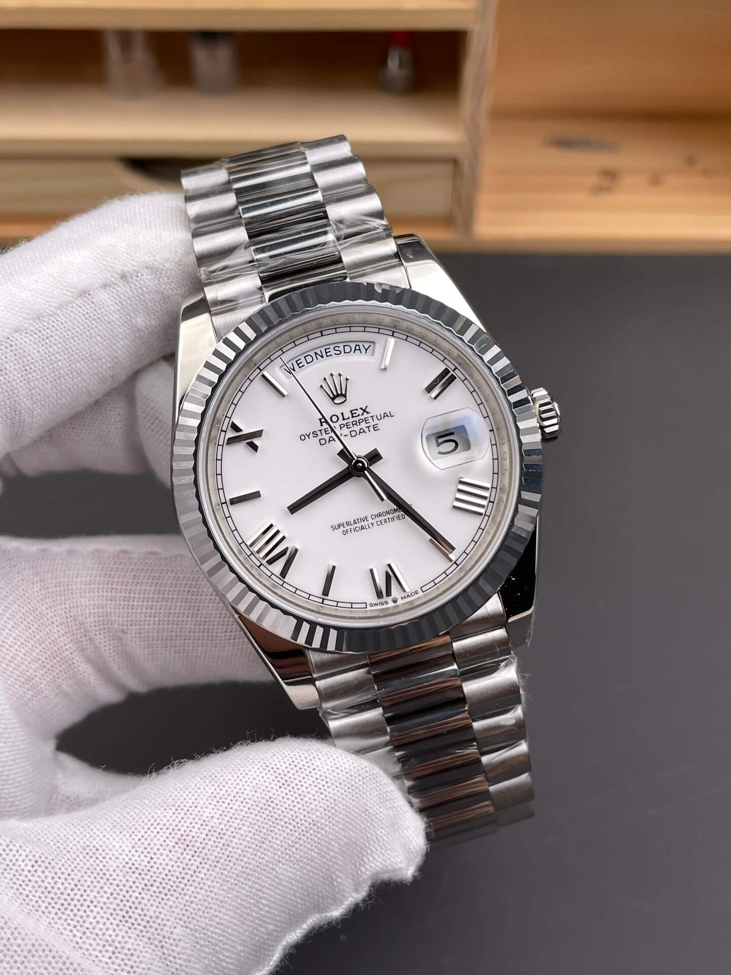 Rolex Replica Day-Date Super Clone Watch Gain Weight Version 228239-0046