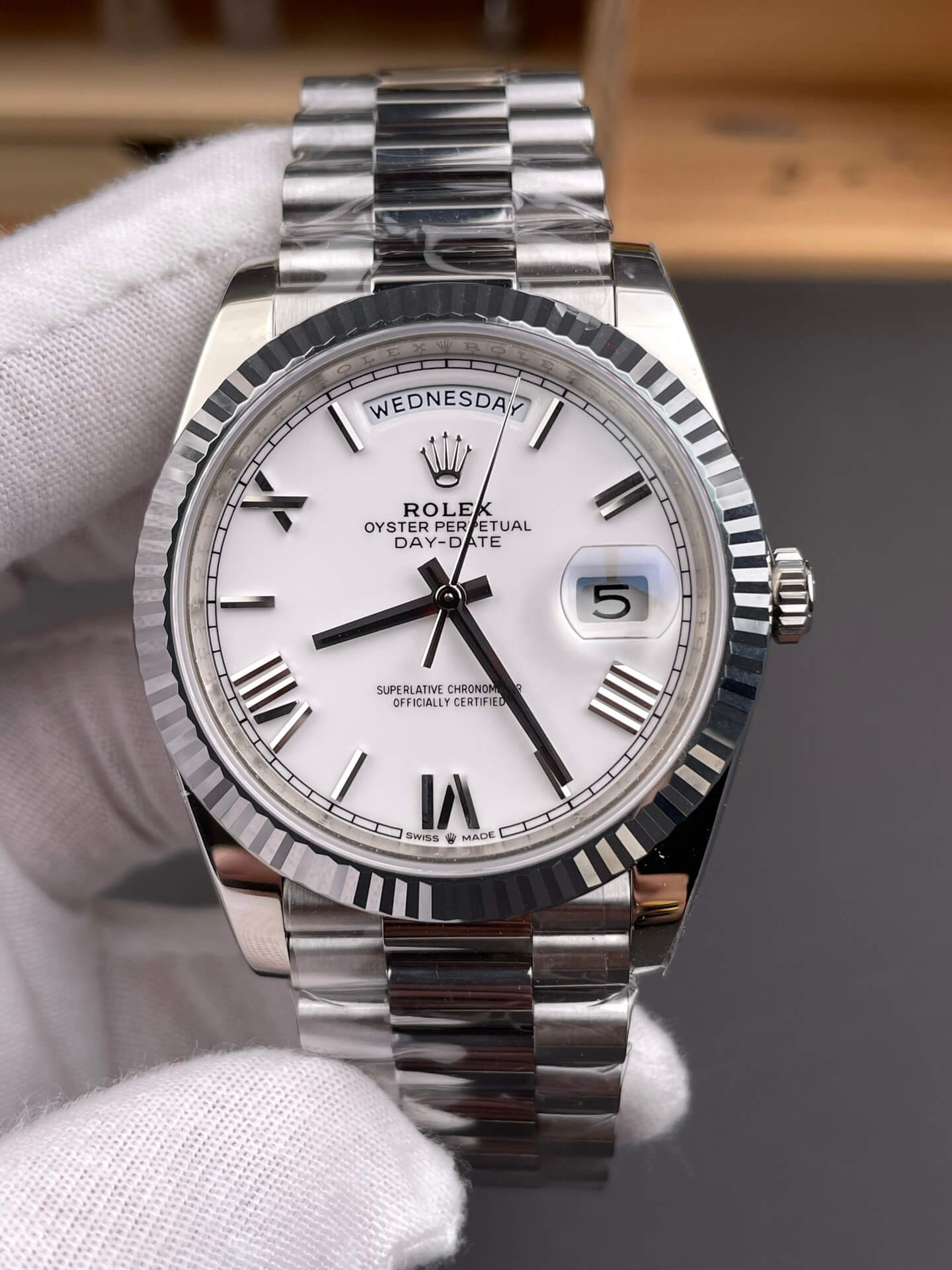 Rolex Replica Day-Date Super Clone Watch Gain Weight Version 228239-0046