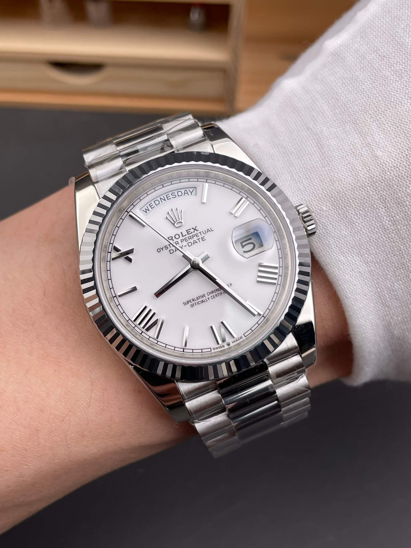 Rolex Replica Day-Date Super Clone Watch Gain Weight Version 228239-0046
